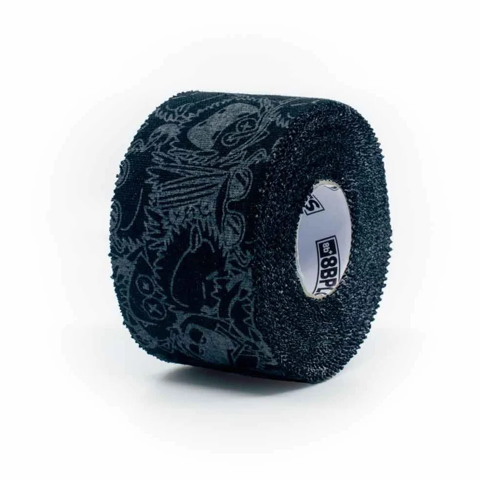 Cinta adhesiva para escalar 8BPLUS 38 mm x 10 m negro con estampado