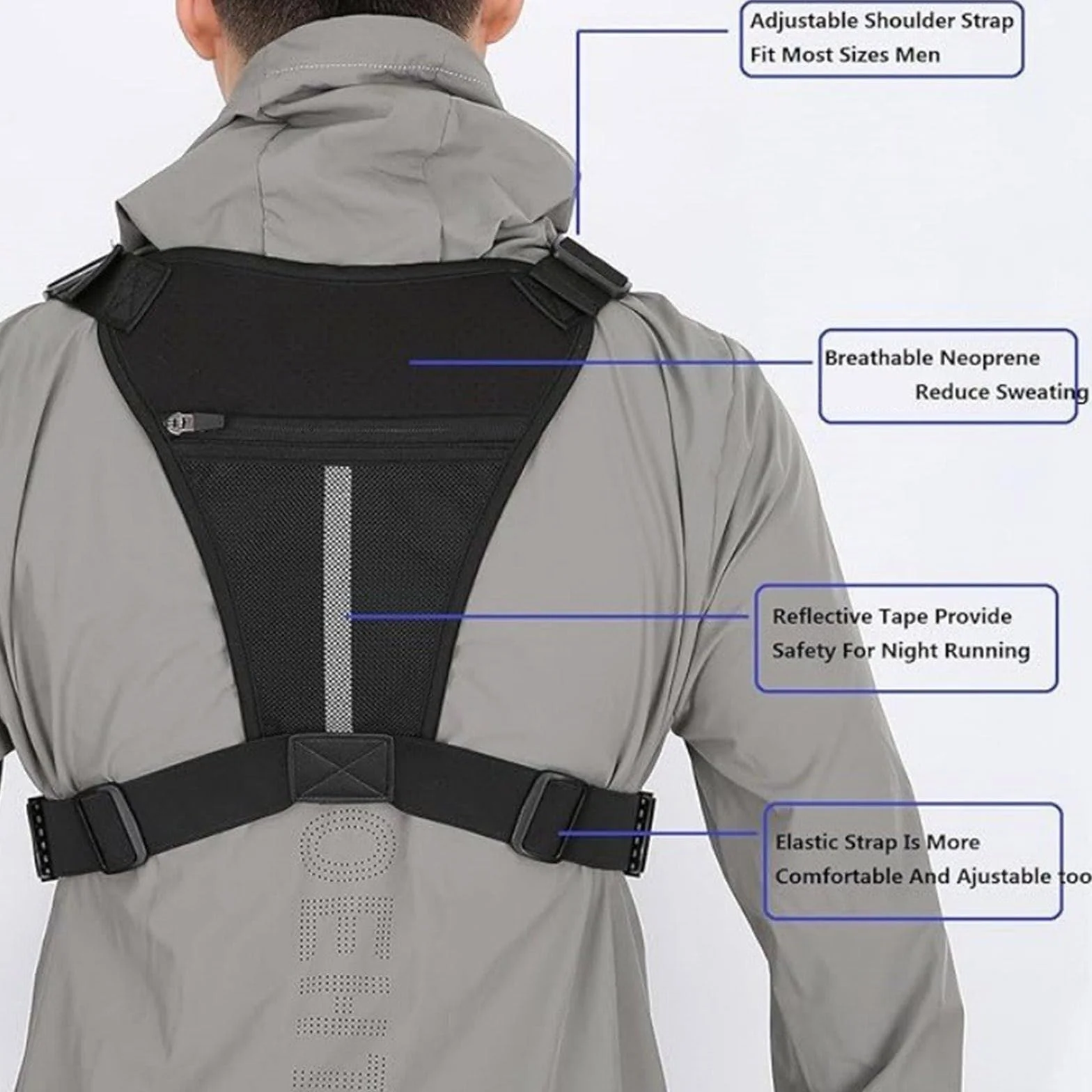 Tacticals Bolsa de pecho para correr entrenamiento senderismo chaleco táctico para hombres