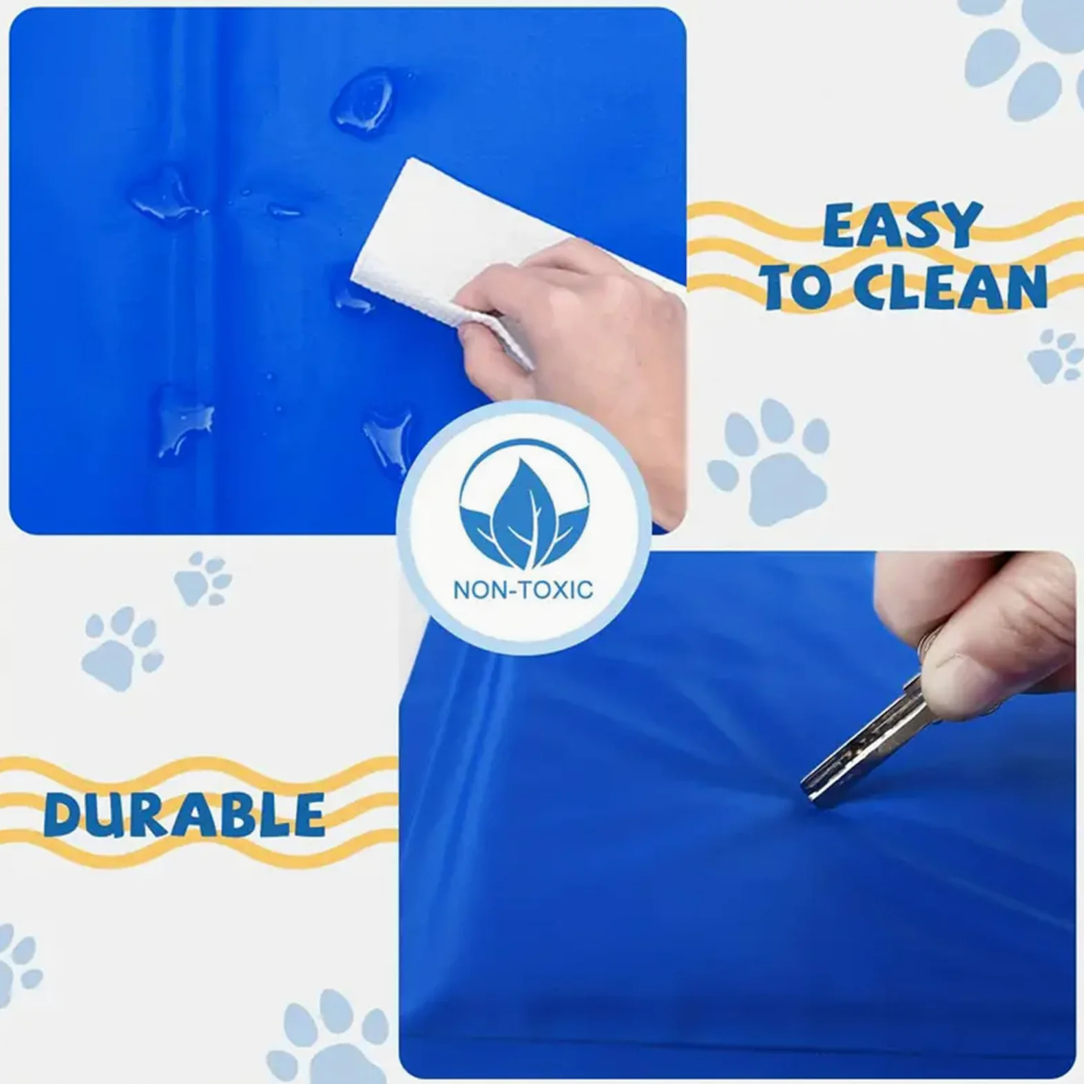Alfombra Refrigerante para Perros Y Gatos, Manta Refrescante Automática, Cama De Gel No Tóxico, Almohadilla Ideal para Verano para Mascotas, Pet Cooling Mat Portatile,XXL