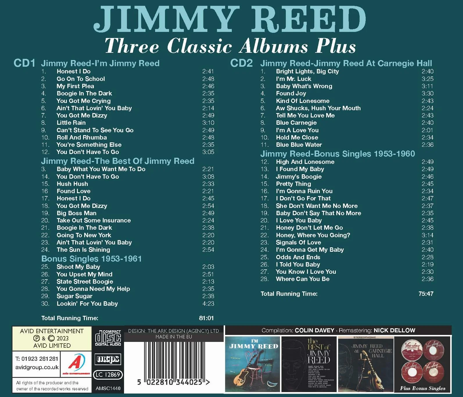 Jimmy Reed Three Classic Albums Plus
