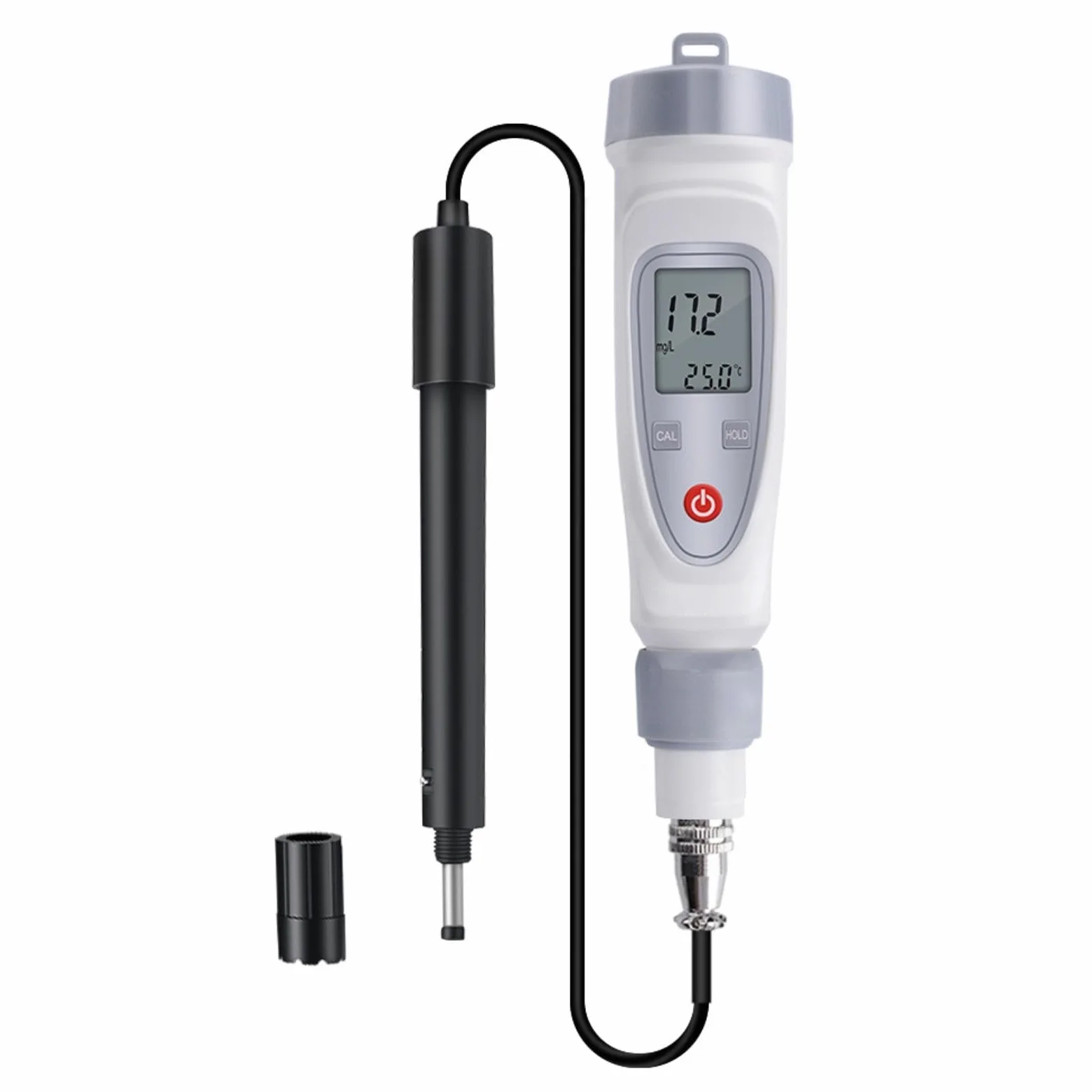 Oxímetro digital disuelto con compensación automática de temperatura, probador de DO, portátil, para análisis de calidad del agua en acuicultura y laboratorios, rango de medición 0-20 mg/L