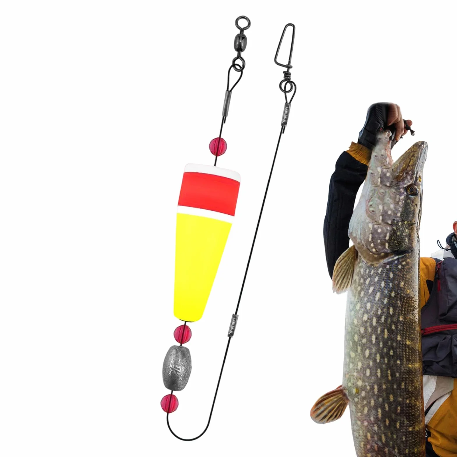 Flotadores para Perca Americana Accesorios Dinámicos con Retroalimentación Sensorial Agua Dulce y Salada