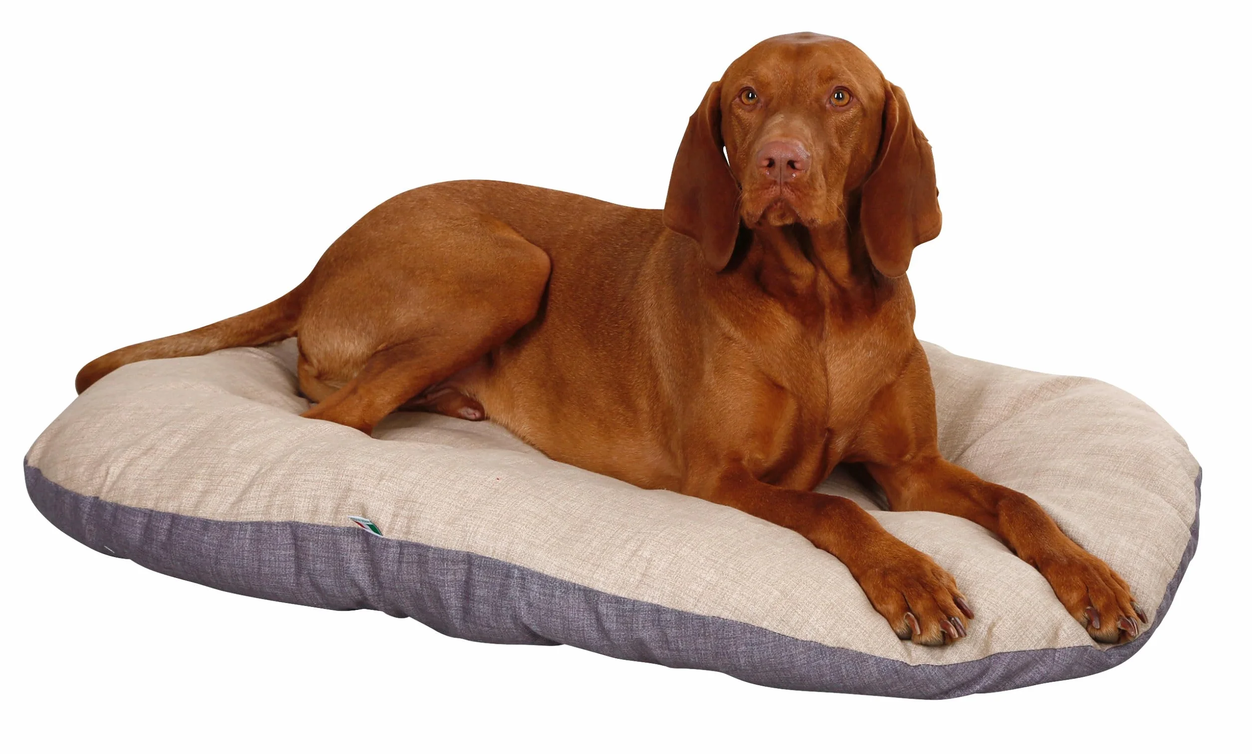 Kerbl Pet Cojín para Perros Loneta, Beige/Gris, 105 x 73 cm. Cojín para Mascotas de algodón/poliéster Resistente, Lavable a 30 °C.