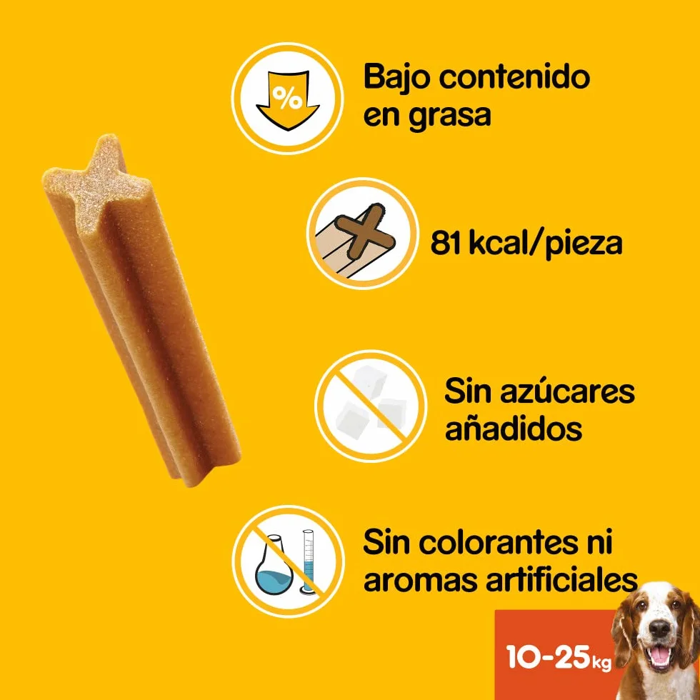Pedigree Dentastix Snack Dental para la Higiene Oral de Perros Medianos (1 Pack de 56ud)