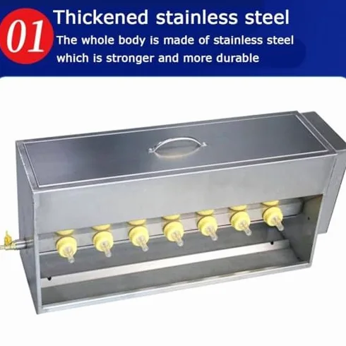 Alimentador automático de biberones con base de acero inoxidable, ideal para el cuidado de lechones y corderos