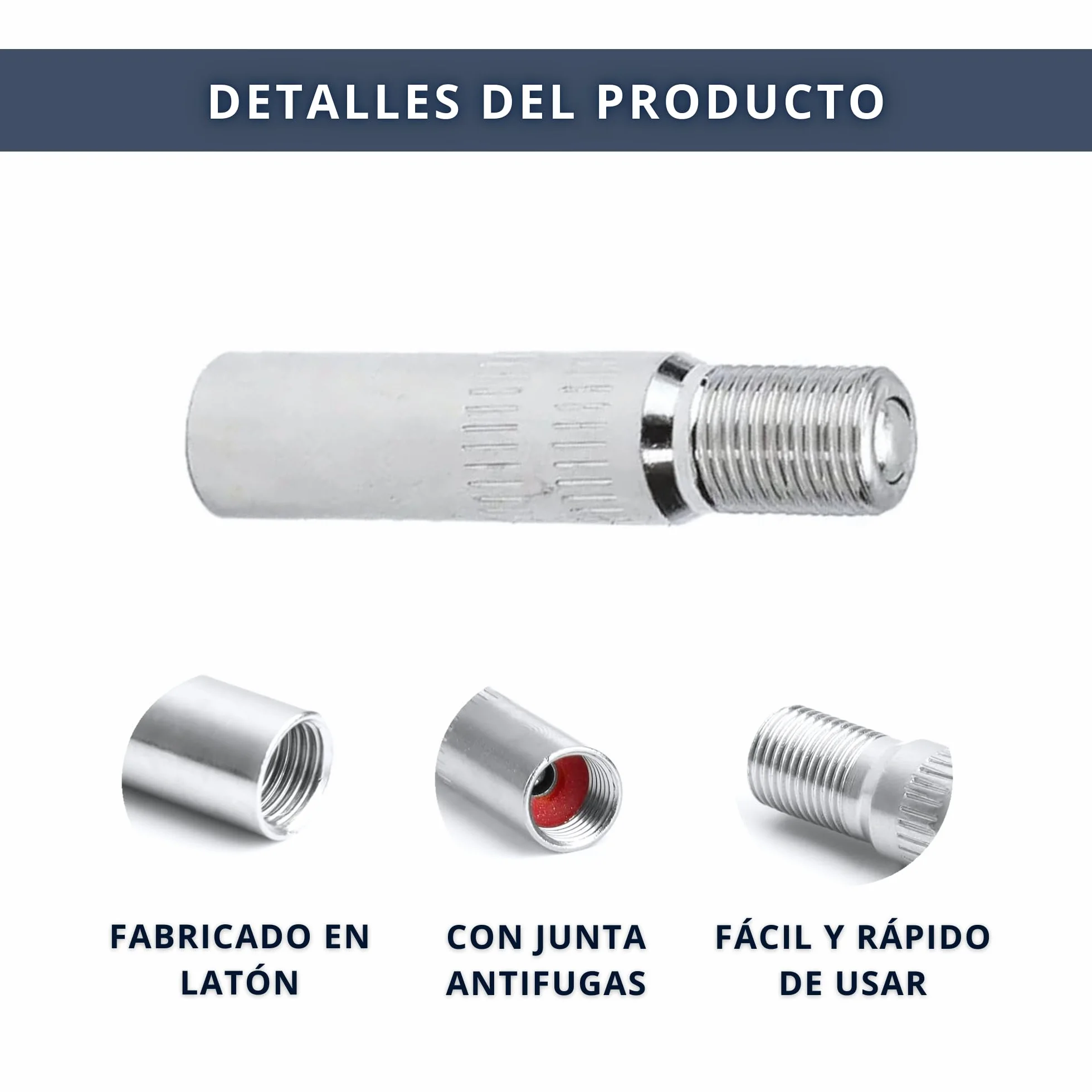 Adaptador de Válvula Antirretorno para Inflado de Patinetes Eléctricos, Universal Xiaomi Cecotec SmartGyro