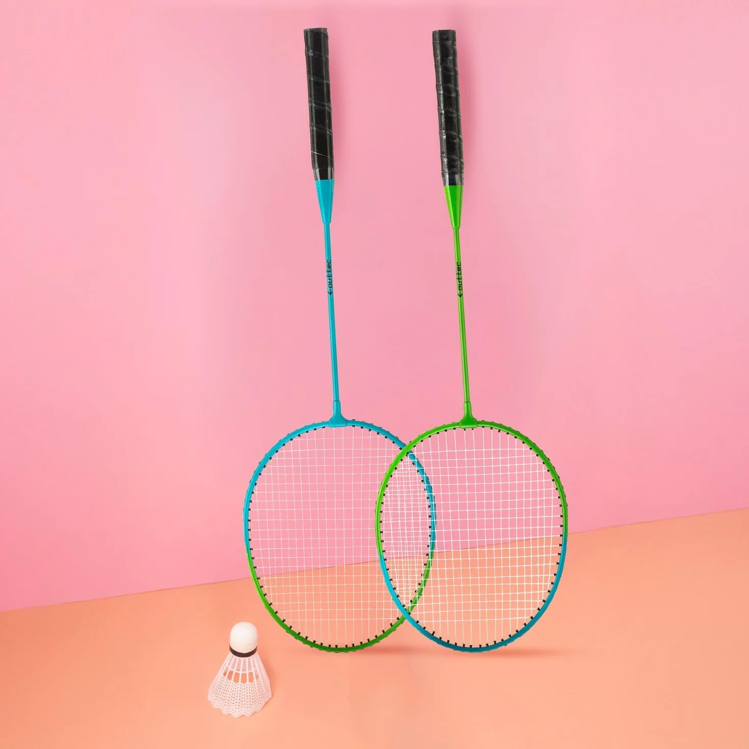 Set de Badminton con 2 Raquetas y 6 Volantes, Incluye Bolsa de Transporte