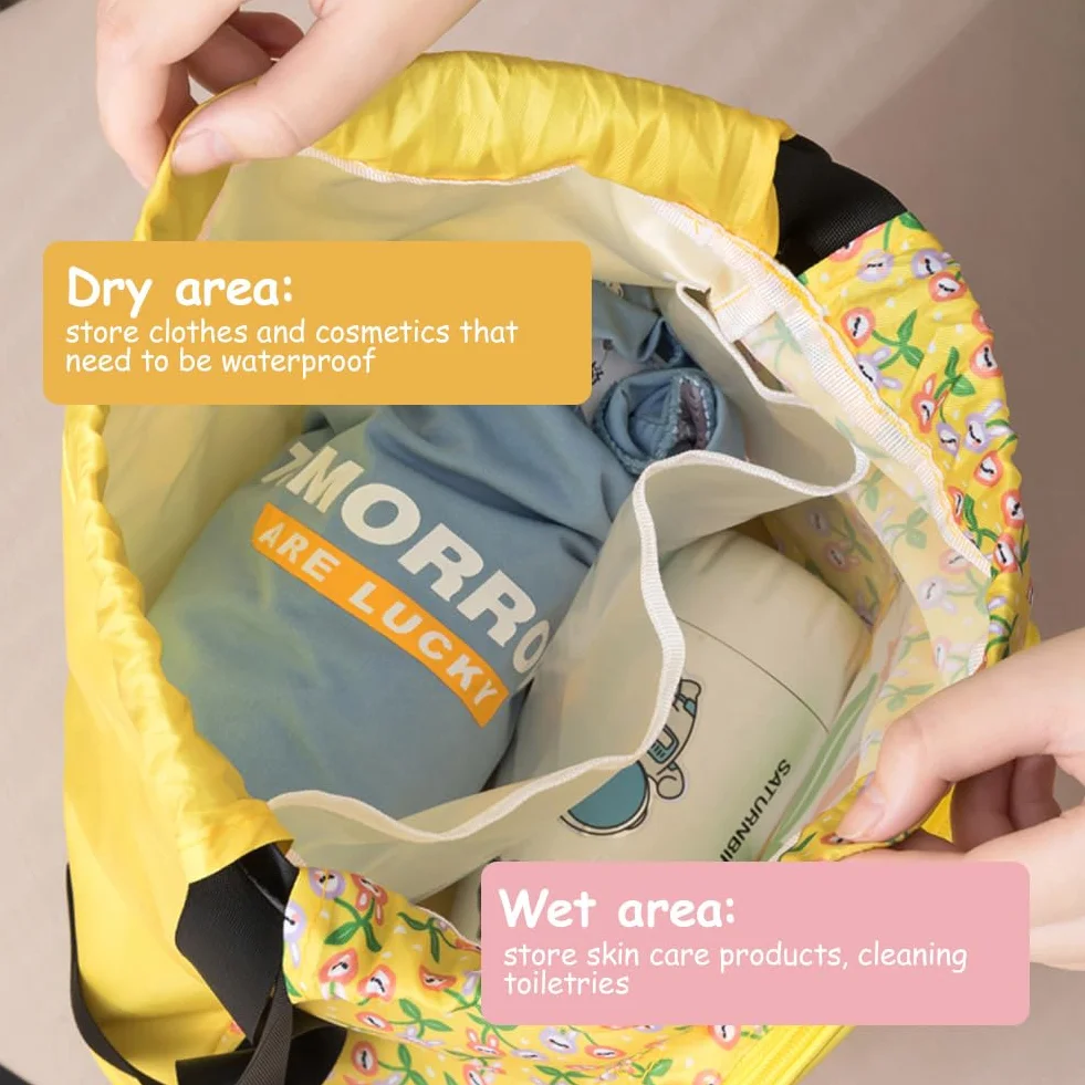 Bolsa de Natación Niño con Separación Seco-Húmedo, Compartimento para Zapatos