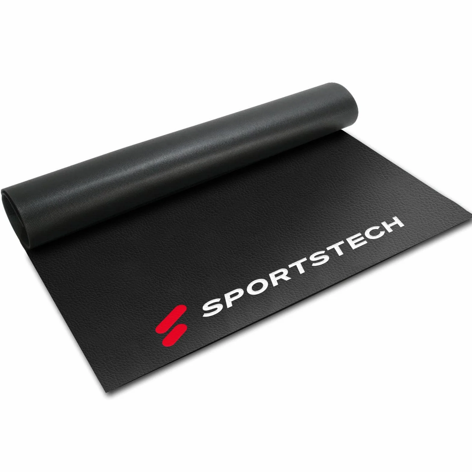Sportstech Esterilla Protección de Suelo 4-6mm Antideslizante para Fitness Cintas de Correr Bicicletas