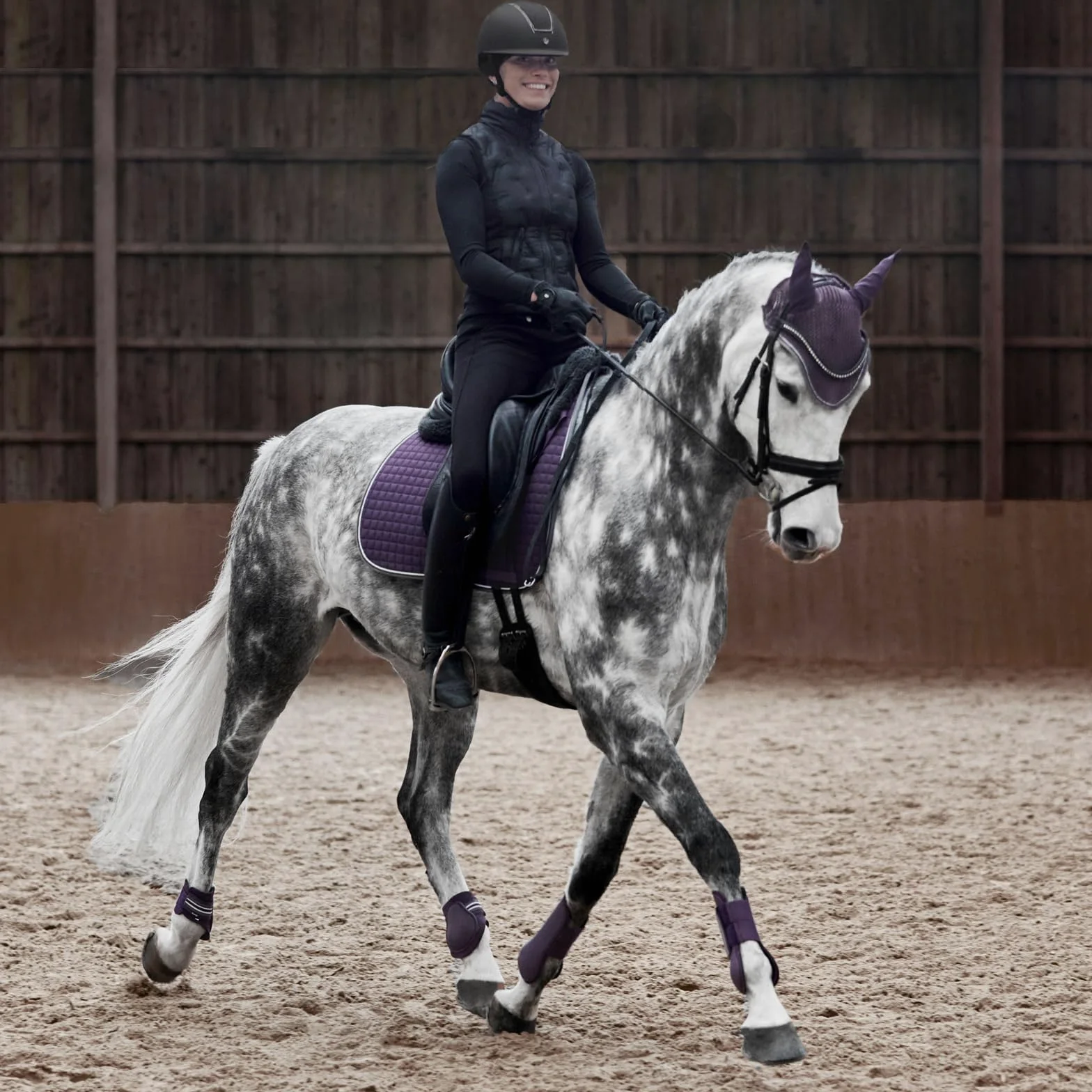 HORZE Mantilla de Uso General Adepto, Morado, P