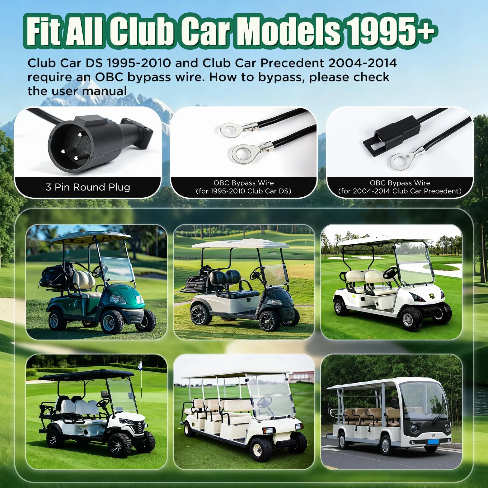 KAISAL 48V 18A Cargador para Carritos de Golf, Cargador de Baterías IP67 Impermeable