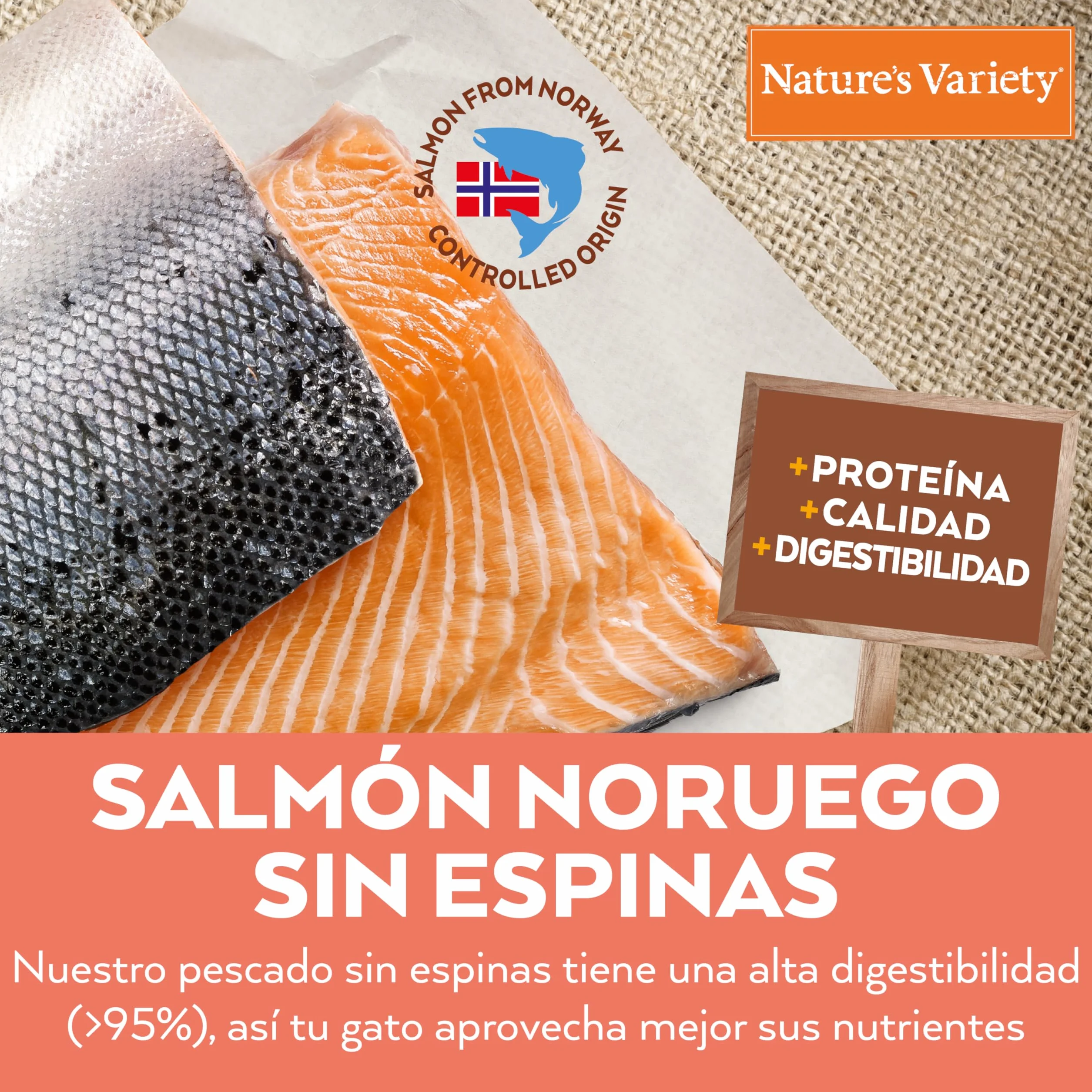 Nature's Variety Healthy Grains Pienso para Gatos Esterilizados con Salmón Noruego 7kg