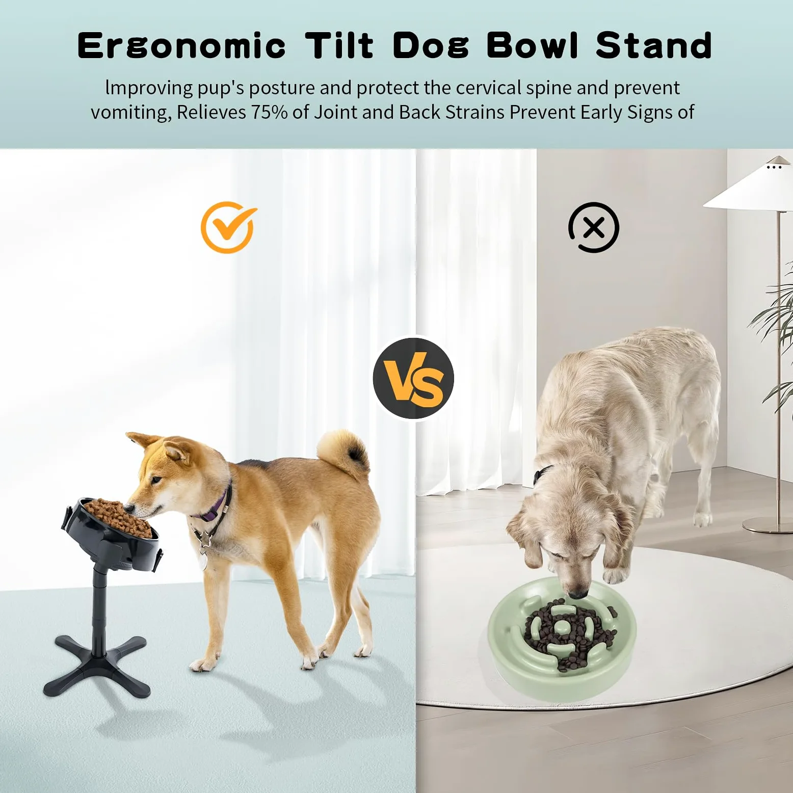 ALILEWAY - Paquete de 2 soportes elevados para cuencos para perros, ancho ajustable en altura, soportes elevados para cuencos para perros, cuencos de alimentación para mooost, almohadillas