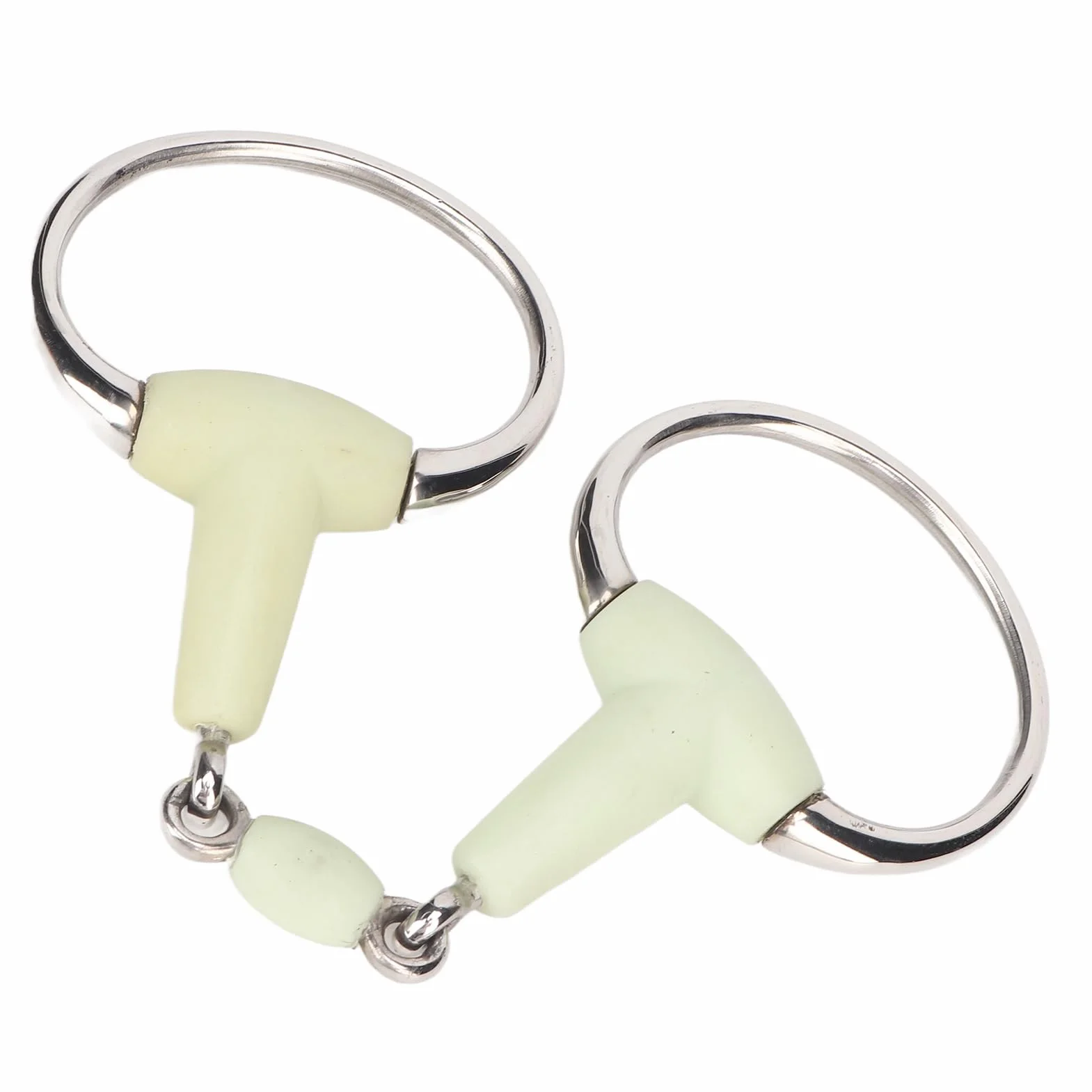 SENECESLI Broca de Caballo Duradera de Acero Inoxidable para Entrenamiento con Sabor a Manzana, Broca de Filete de Goma para Carreras, 1 para la Boca