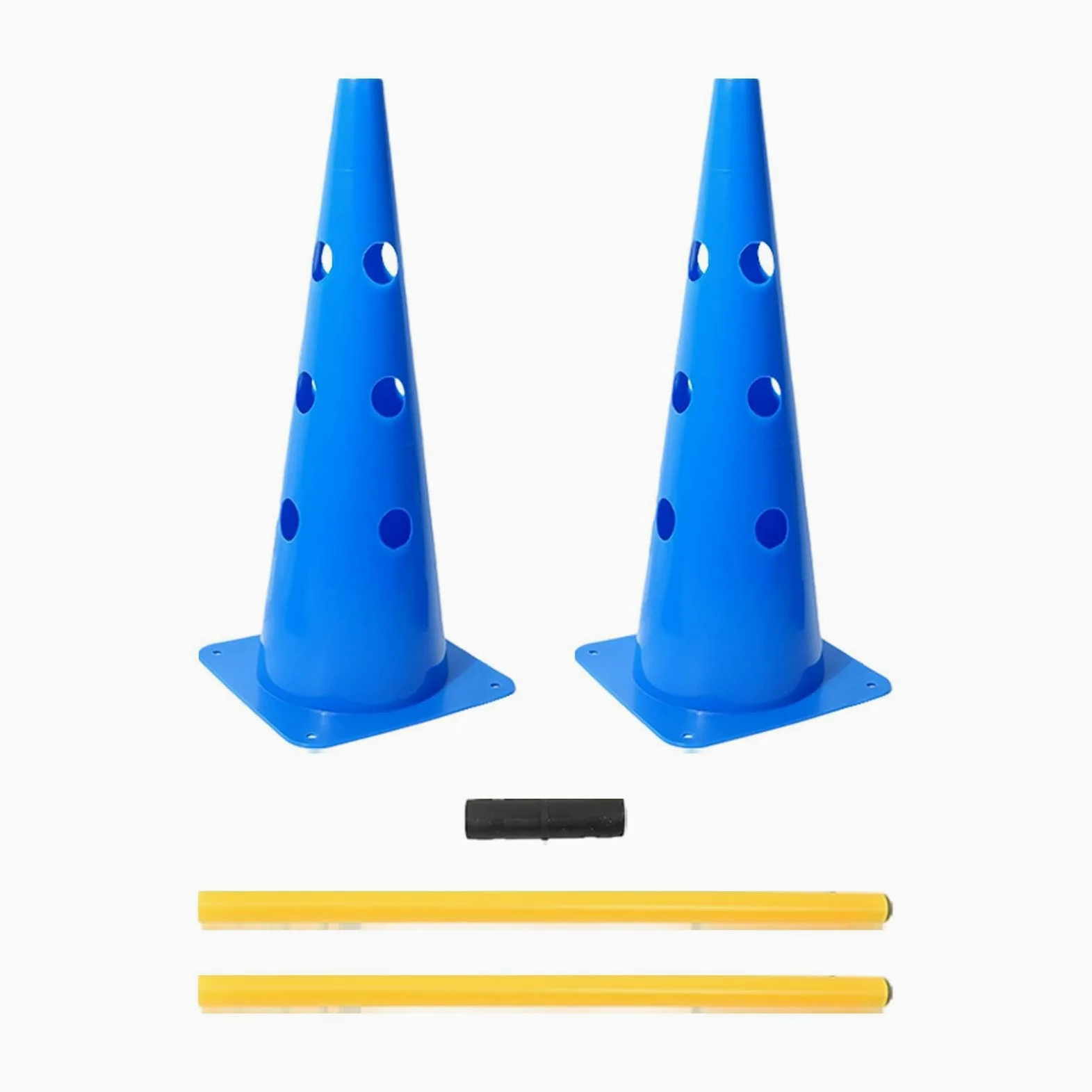 Curso de Agilidad para Perros para Jardín Accesorios Portátiles para | Set de Agility con Conos y Palos para Entrenamiento de Cachorros para Competición, Juego, Ejercicio en Interior, Ext