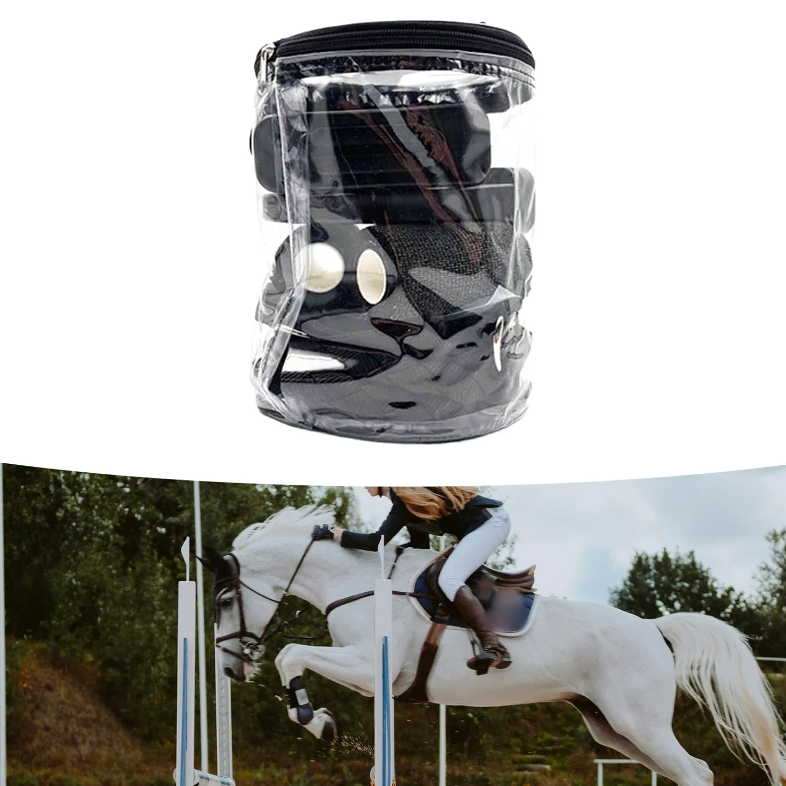 Kit de Equitación con Bolsa de Almacenamiento Y Equipamiento para Propietarios de Caballos de Carreras Y Participantes en