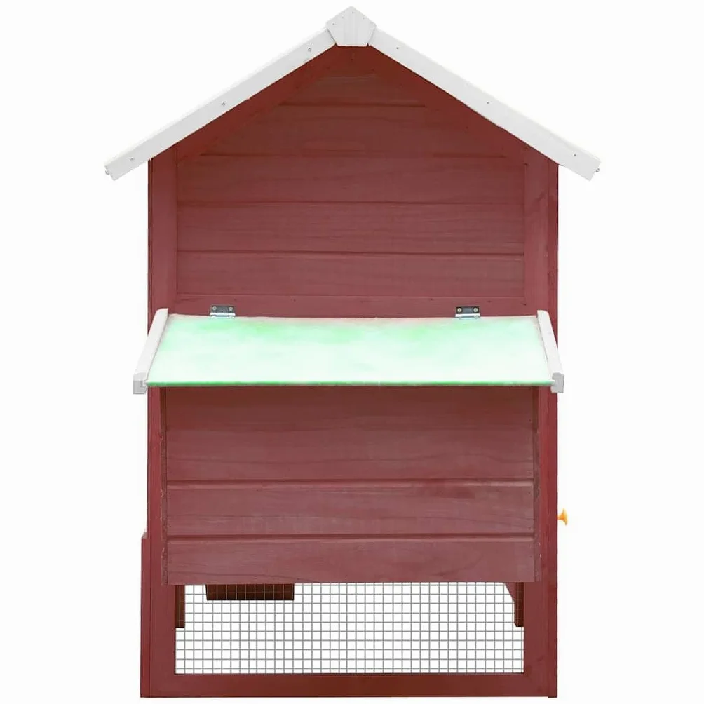 Gallinero de madera de 170 x 81 x 110 cm, jaula para gallinas, moca y verde, para animales pequeños, con nido extensible, rampa para gallineros, de pino y abeto