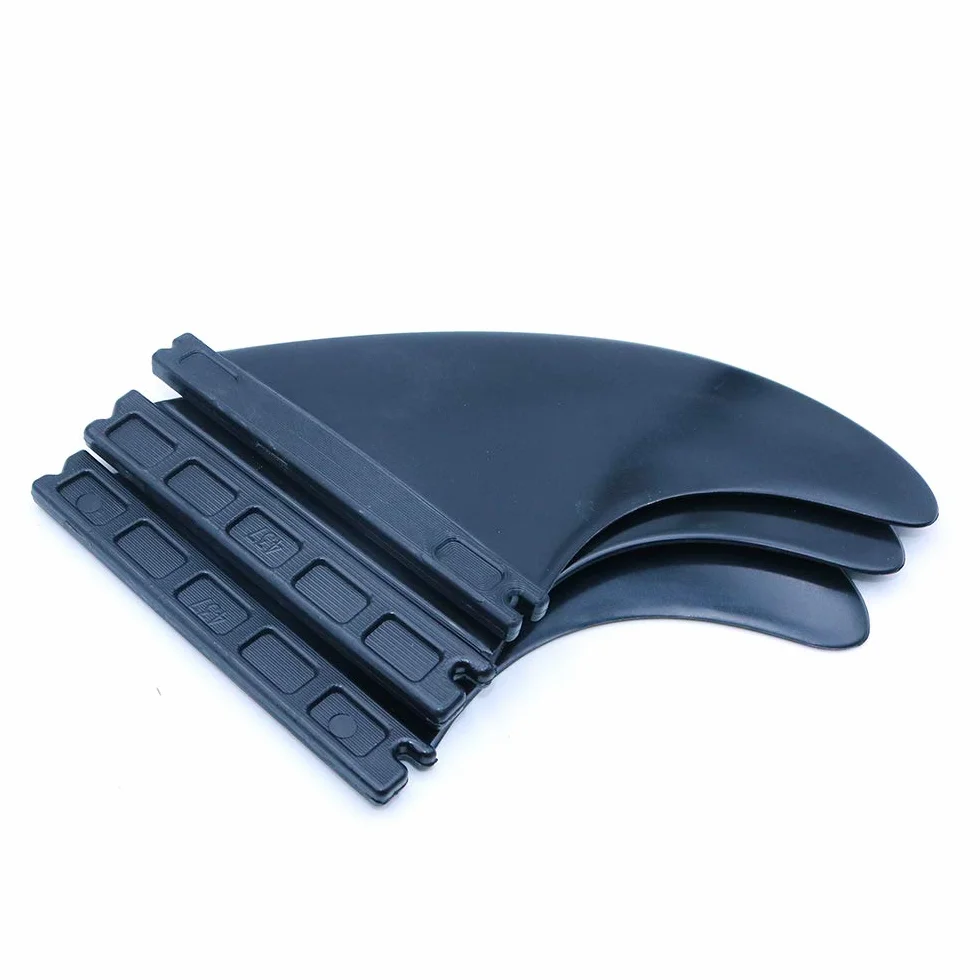 Namvo FUTURE G5 Juego de 3 aletas de plástico para tabla de surf negro