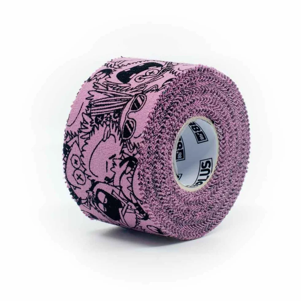 8BPLUS Cinta adhesiva para dedos 38mm x 10m para escalar, boulder, deportes de fuerza (Morado con estampado)