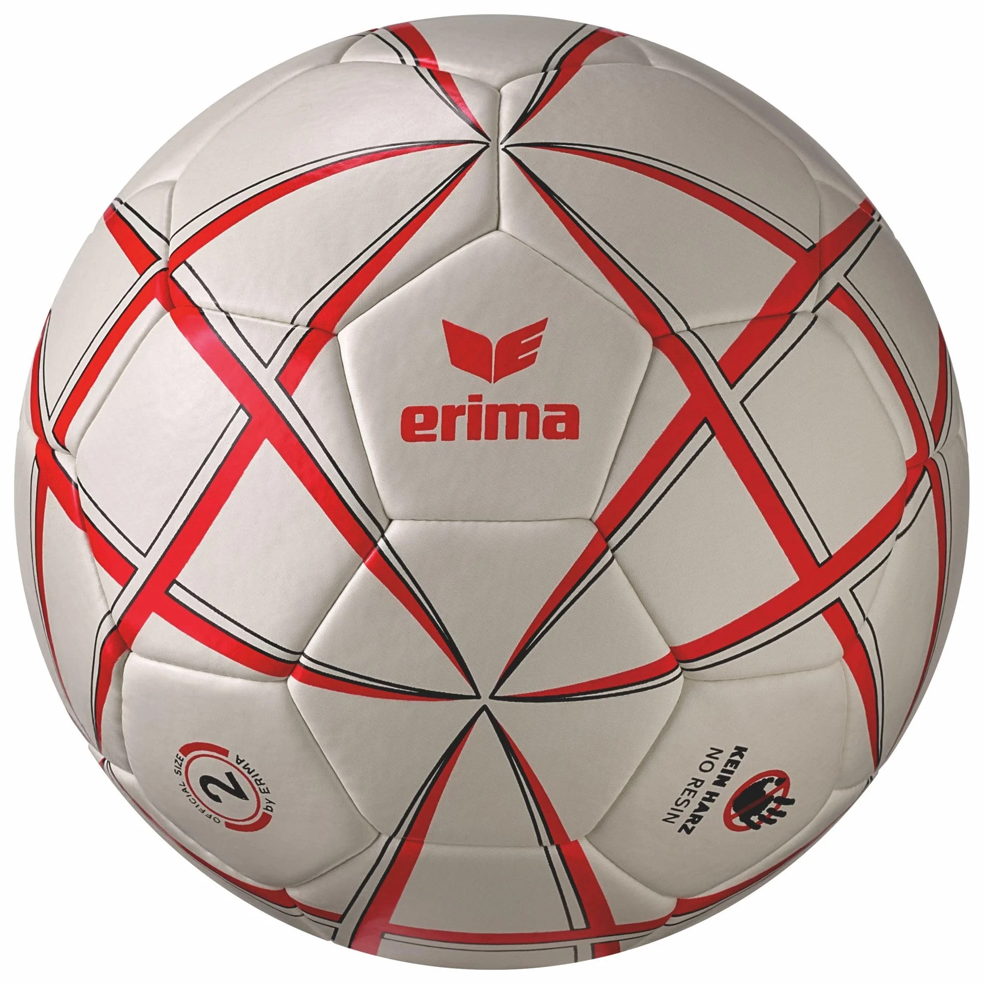 Erima Balón de Balonmano Magic White Training Blanco/Rojo
