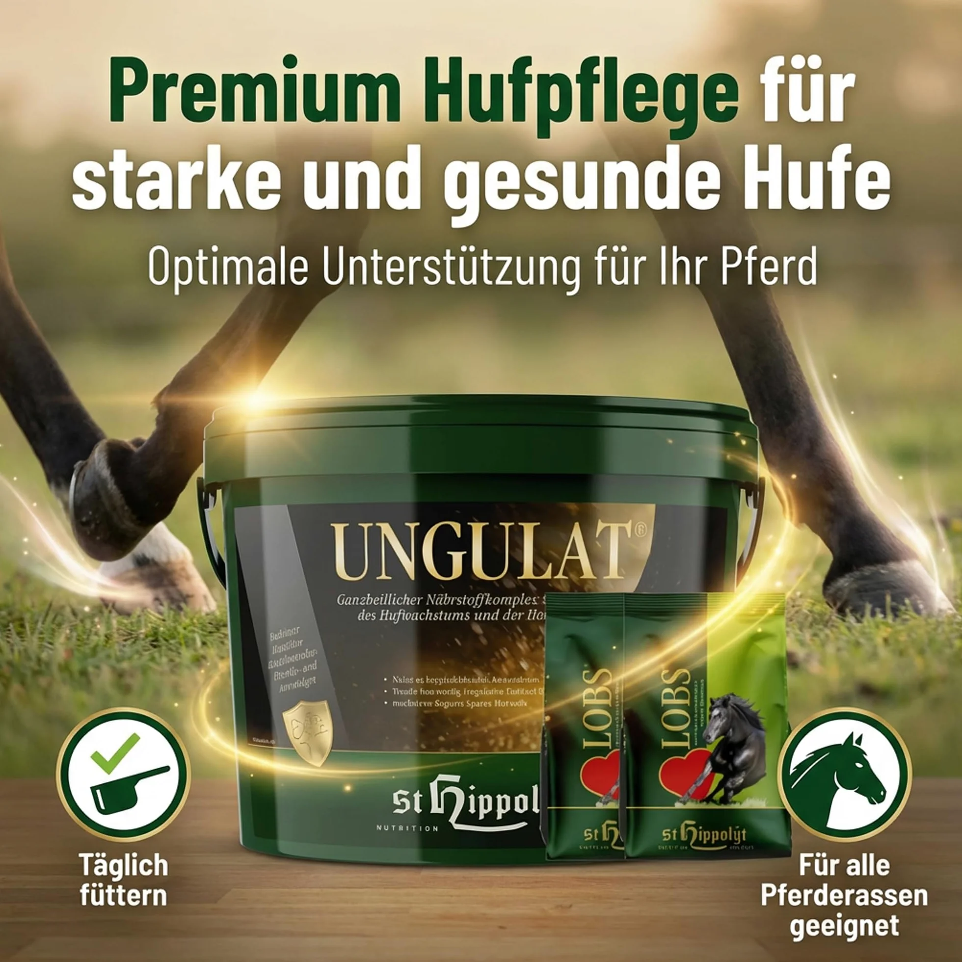 St. Hippolyt Ungulat - Cubo de recompensa (10 kg, 2 x 1 kg)