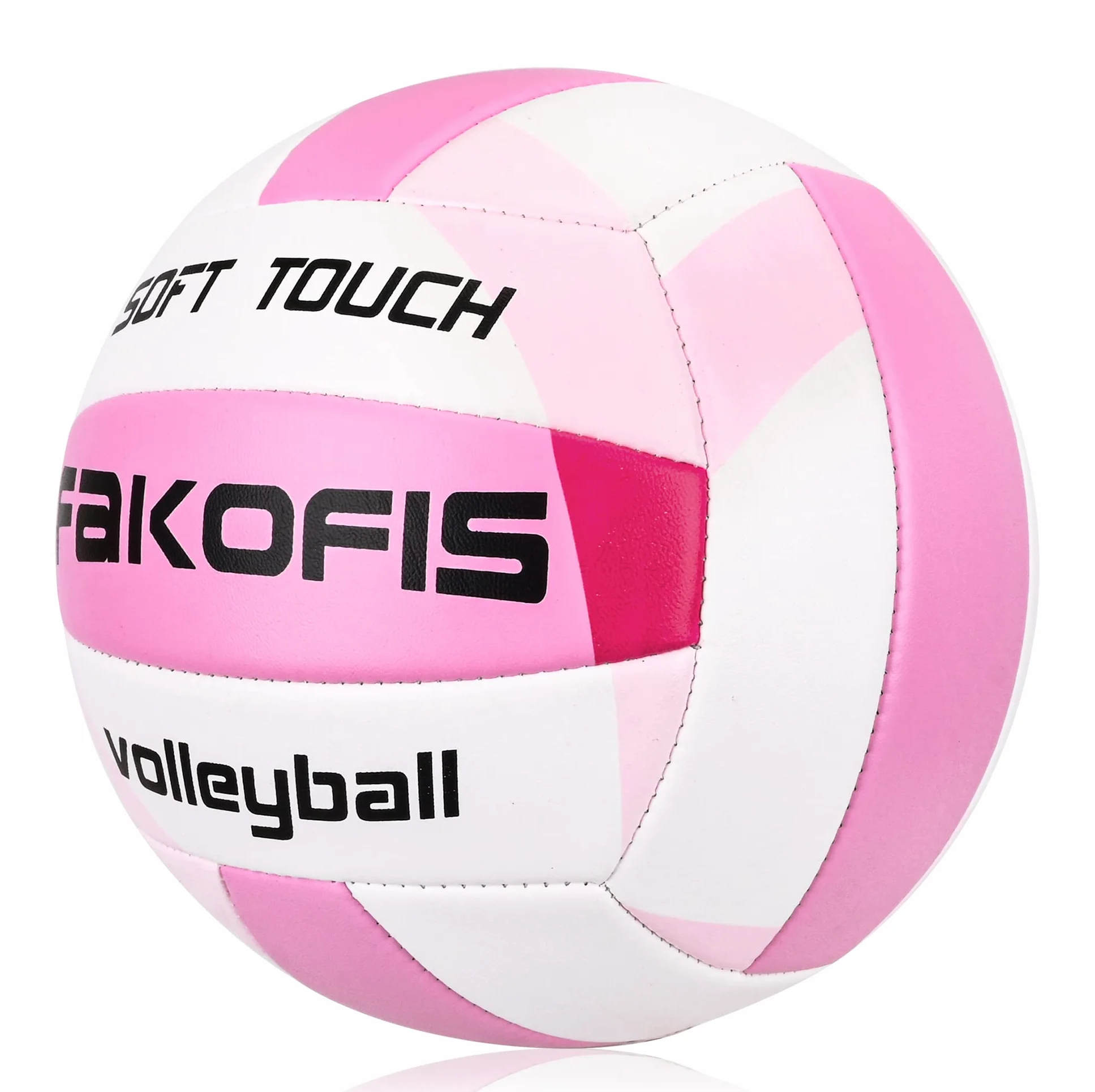 Balón de voleibol playa tamaño oficial 5 rosa para adultos interior exterior