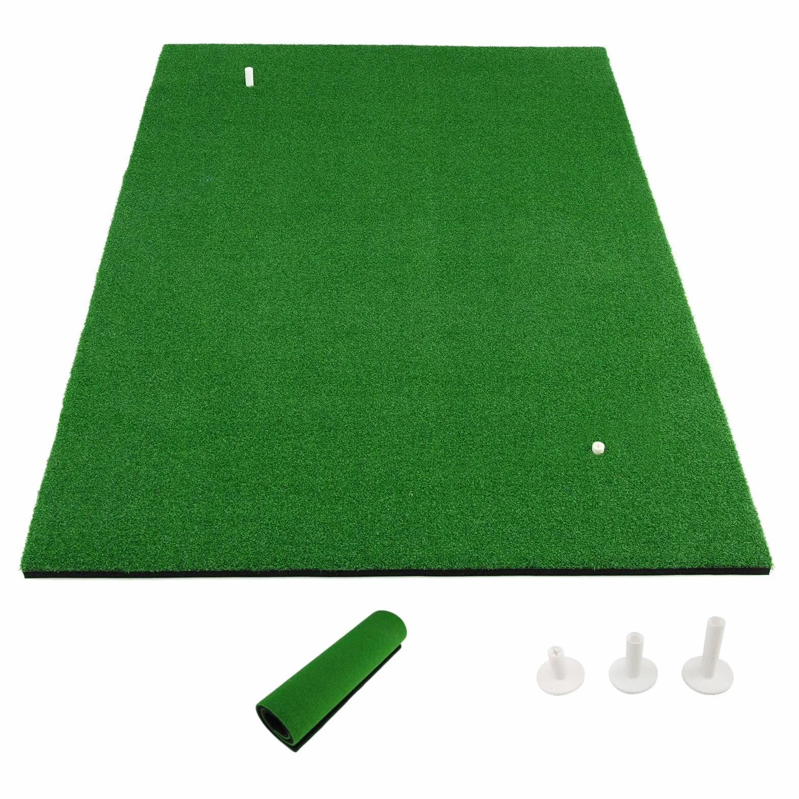 LIFEZEAL Esterilla de Golf 1,5 x 1m Alfombrilla de Práctica Plegable con Césped Sintético y 2 Posiciones de Tee
