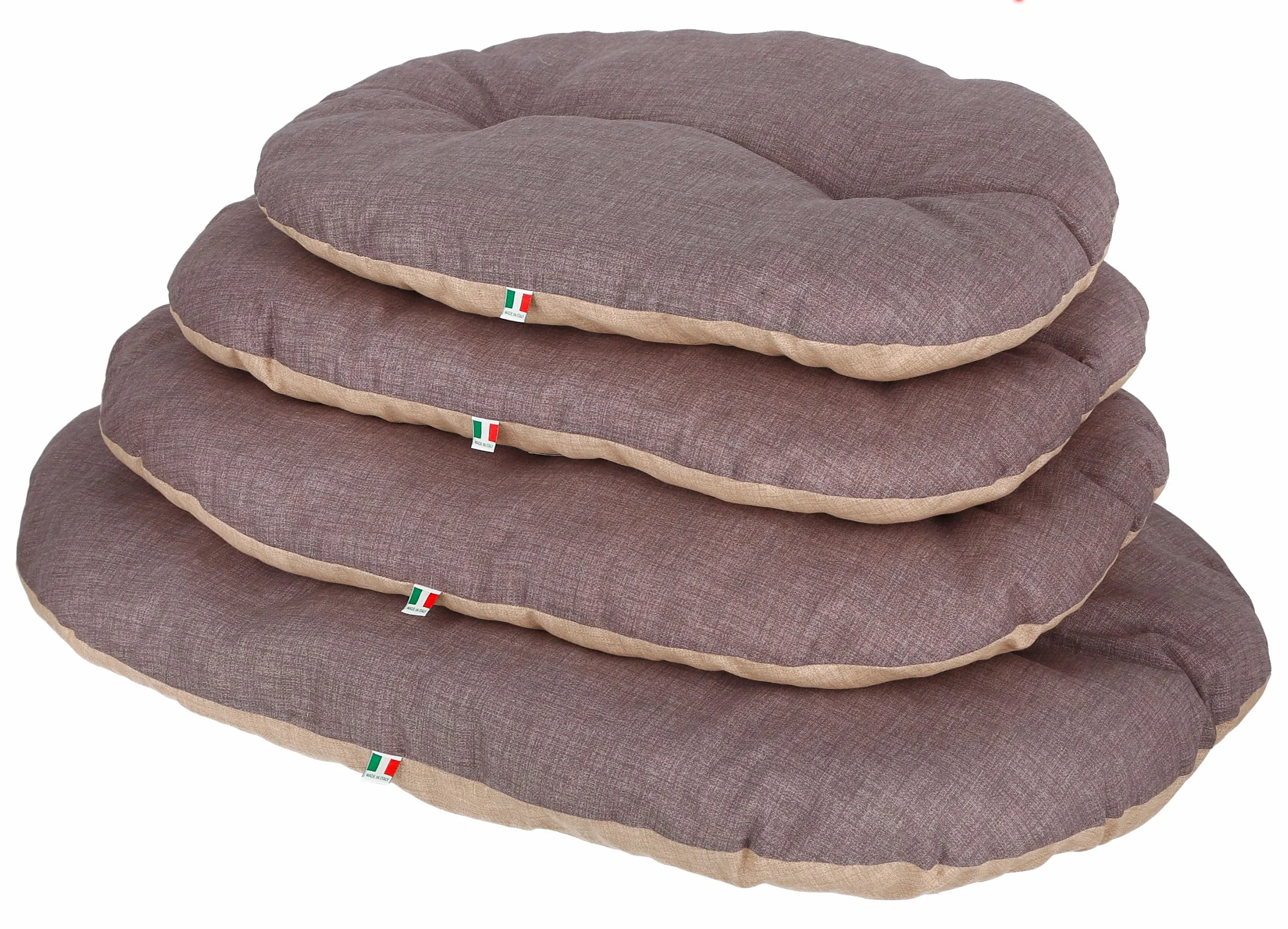 Kerbl Pet Cojín para Perros Loneta, Beige/Gris, 105 x 73 cm. Cojín para Mascotas de algodón/poliéster Resistente, Lavable a 30 °C.