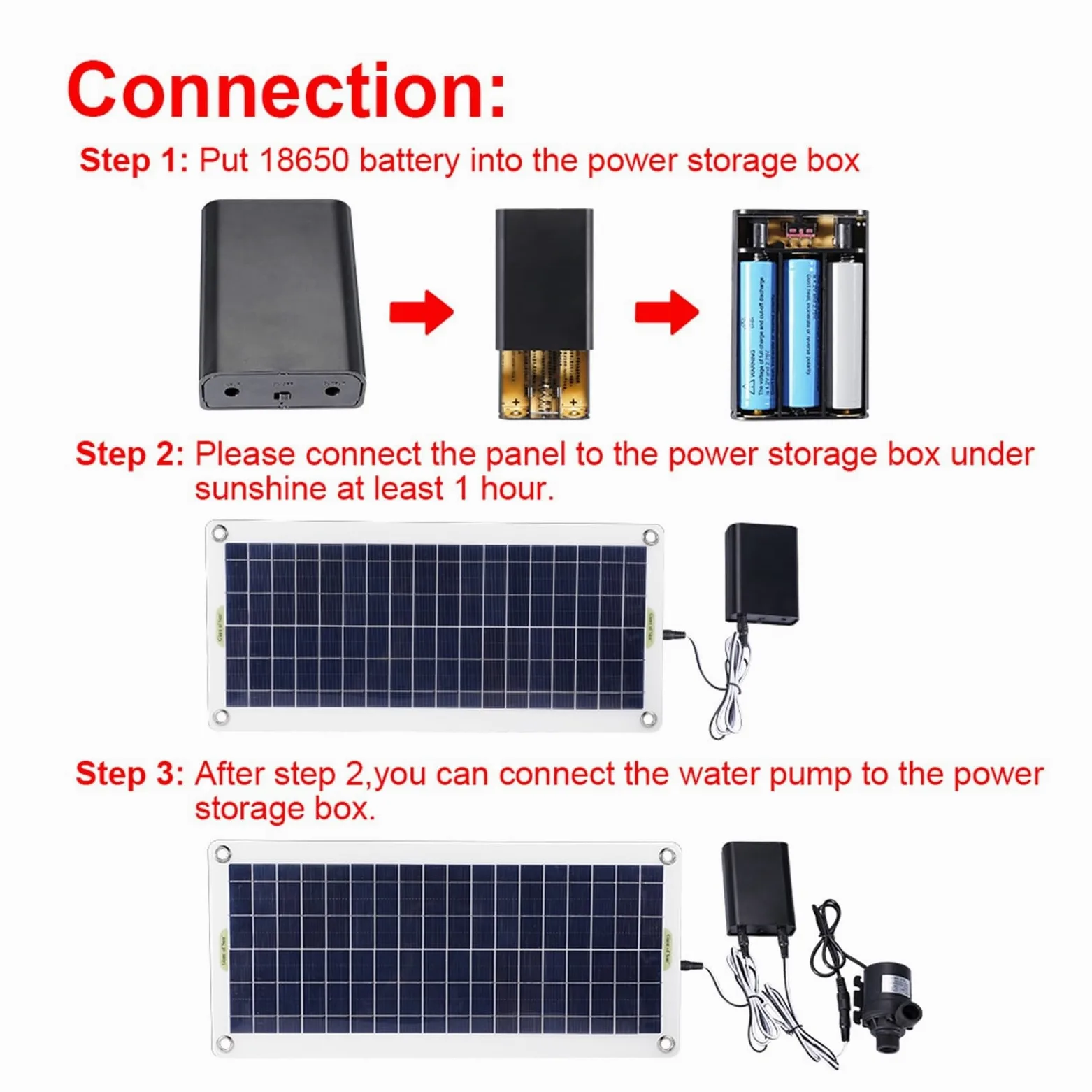 Bomba de agua Solar de 50W, Panel Solar sin escobillas, Kit de piscina de agua for peces, decoración de jardín de 12V, fuente alimentada por piscina, estanque, acuario(With 10A controller)