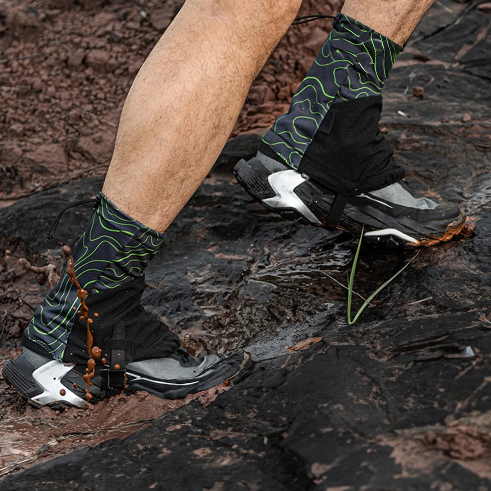 Polainas Trail Low Gaiters impermeables transpirables running senderismo ajuste seguro antideslizante