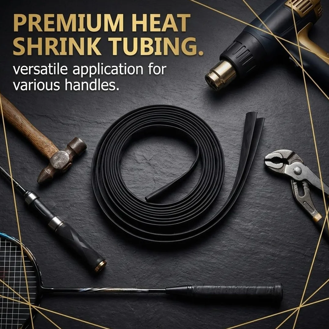 Tubo Termorretráctil 35mm Diámetro 1 Metro Heat Shrink Tubing Negro