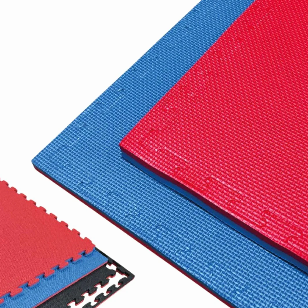 Esterilla Gimnasio Puzzle Goma Eva Suave Antideslizante 2,5 cm Rojo/Azul 4u