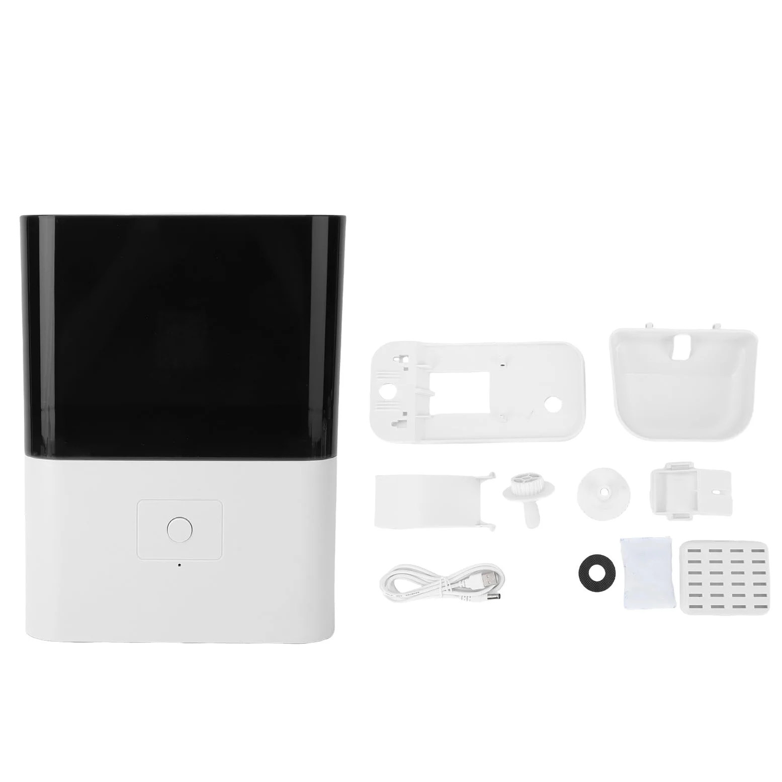 Fabater Alimentador Automático para Mascotas, Alimentador de Conejos Colgante Inteligente WiFi Que Ahorra Espacio, de Jaula Colgante con Alimentación Temporizada y Alertas de Recarga para Conejos,