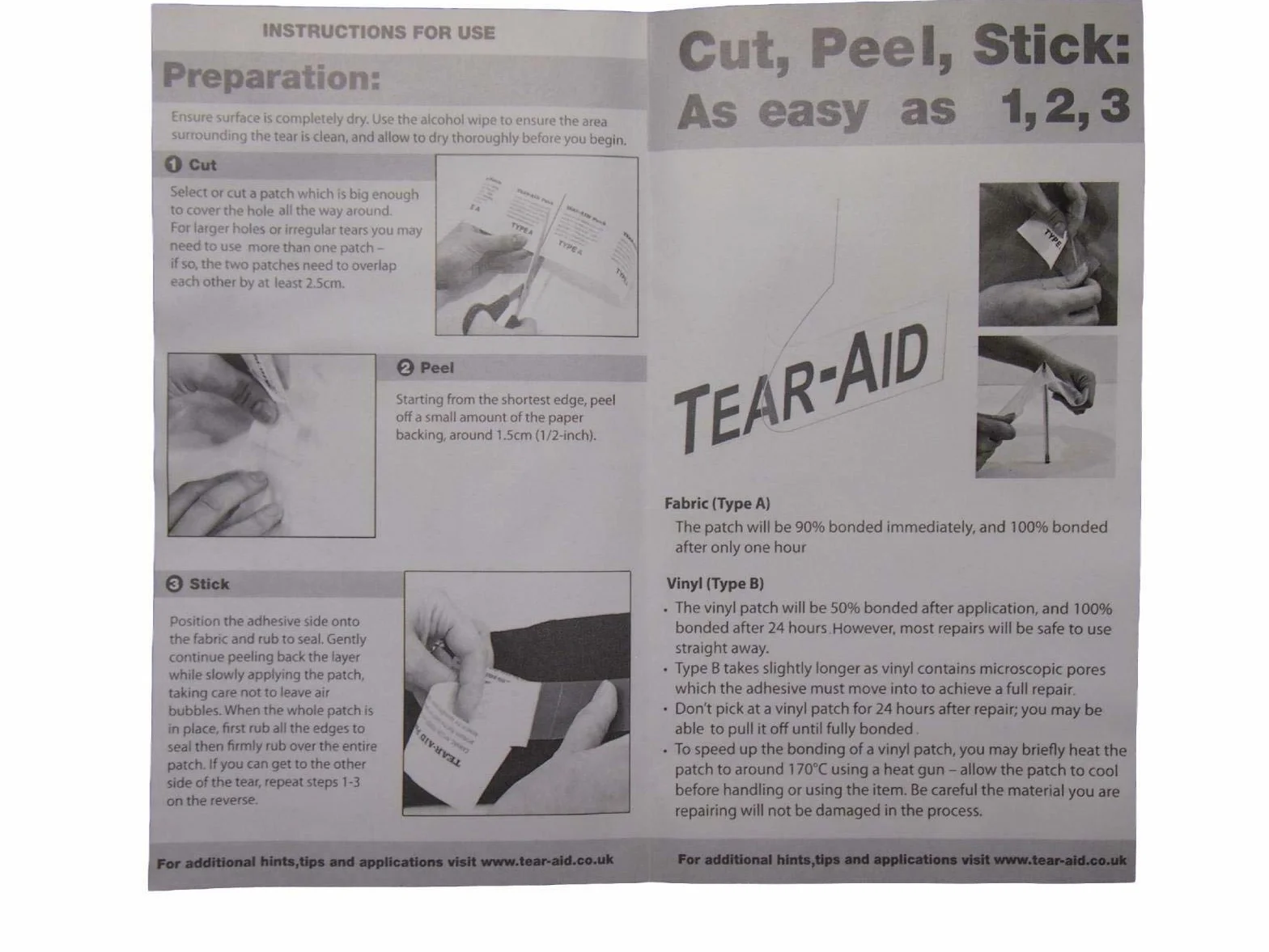 Tear-Aid Kite Kit de reparación tipo A 6 x 3