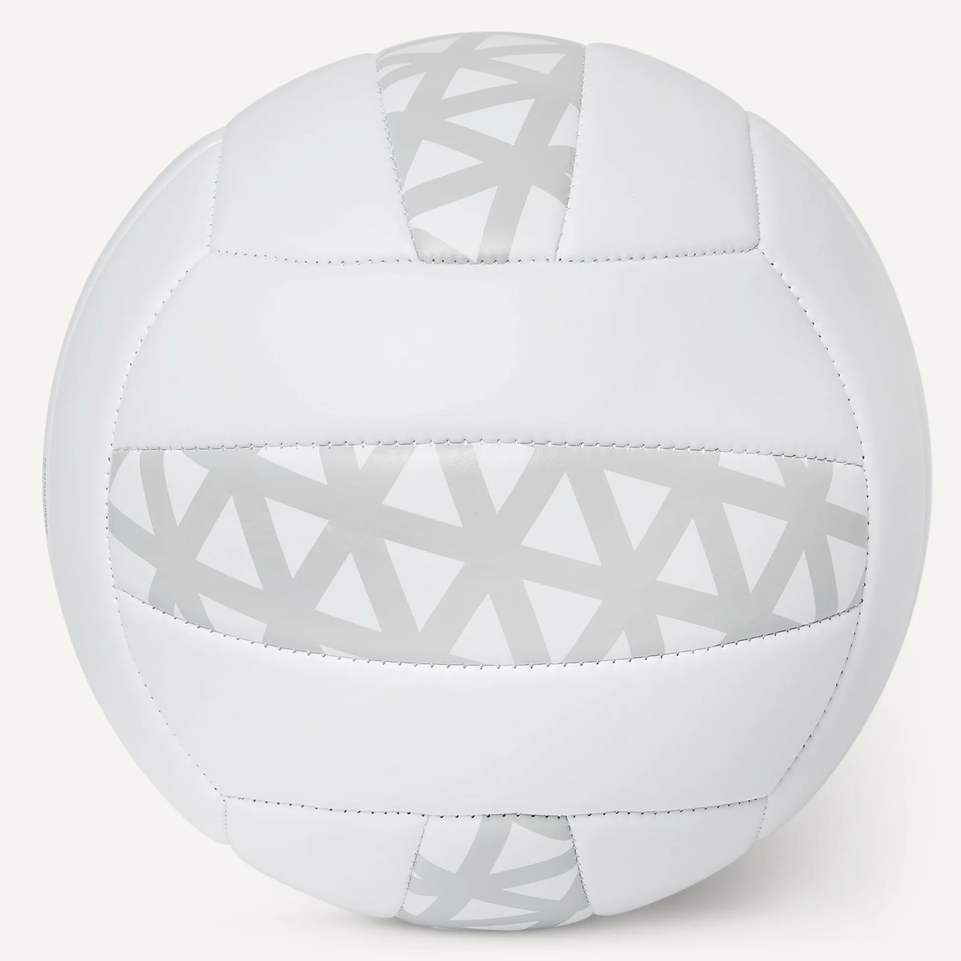 Amazon Basics Balón de Voleibol Tamaño 5 con Bomba, Entrenamiento Piel Sintética PVC, Blanco y Gris