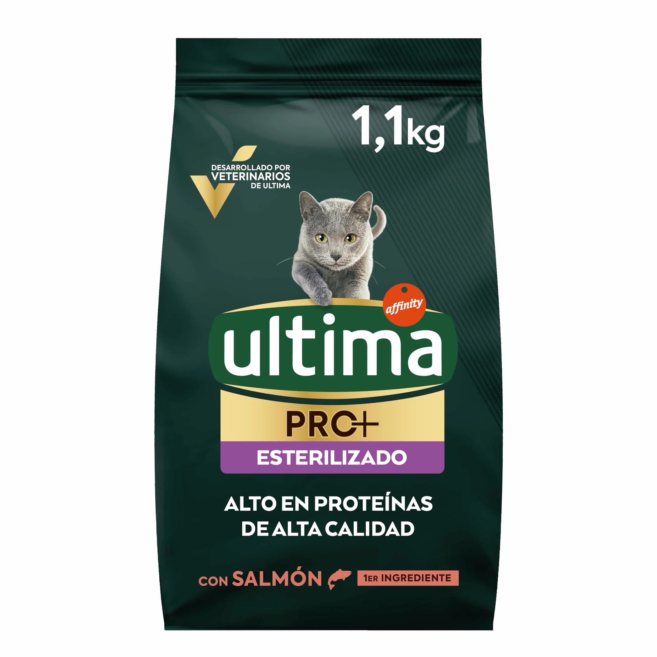 Ultima Pro + Pienso para Gatos con Salmón - 1,1kg