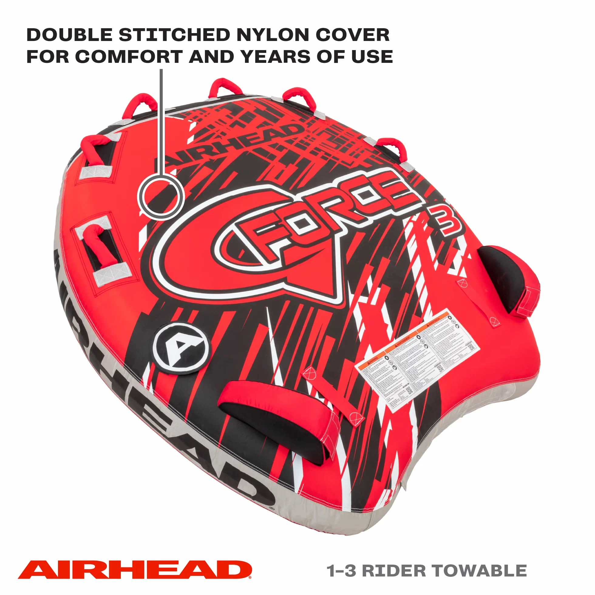 AIRHEAD G-Force Tubo remolcable 1-4 Jinetes para navegación