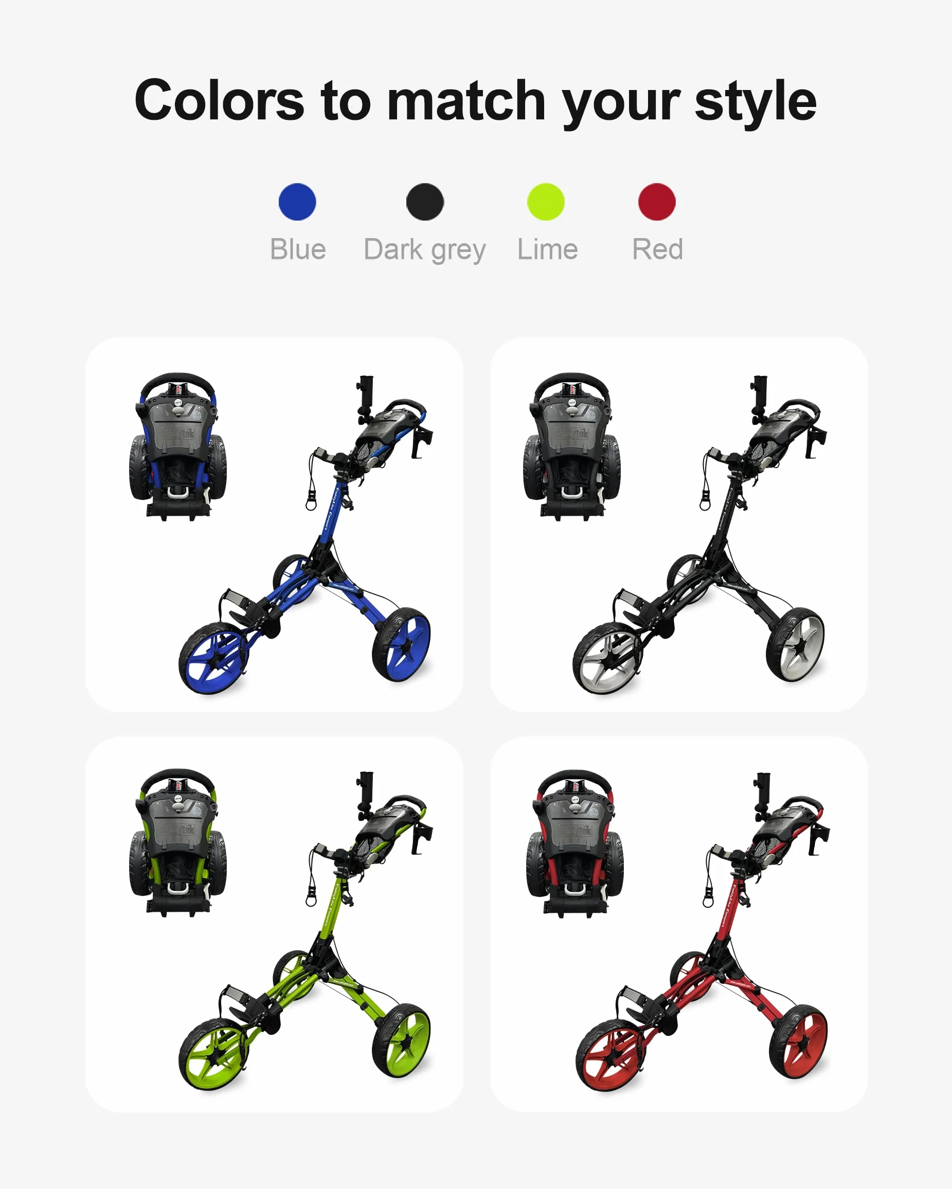 Caddytek CaddyLite Carrito de Golf Compacto semiautomático Plegable