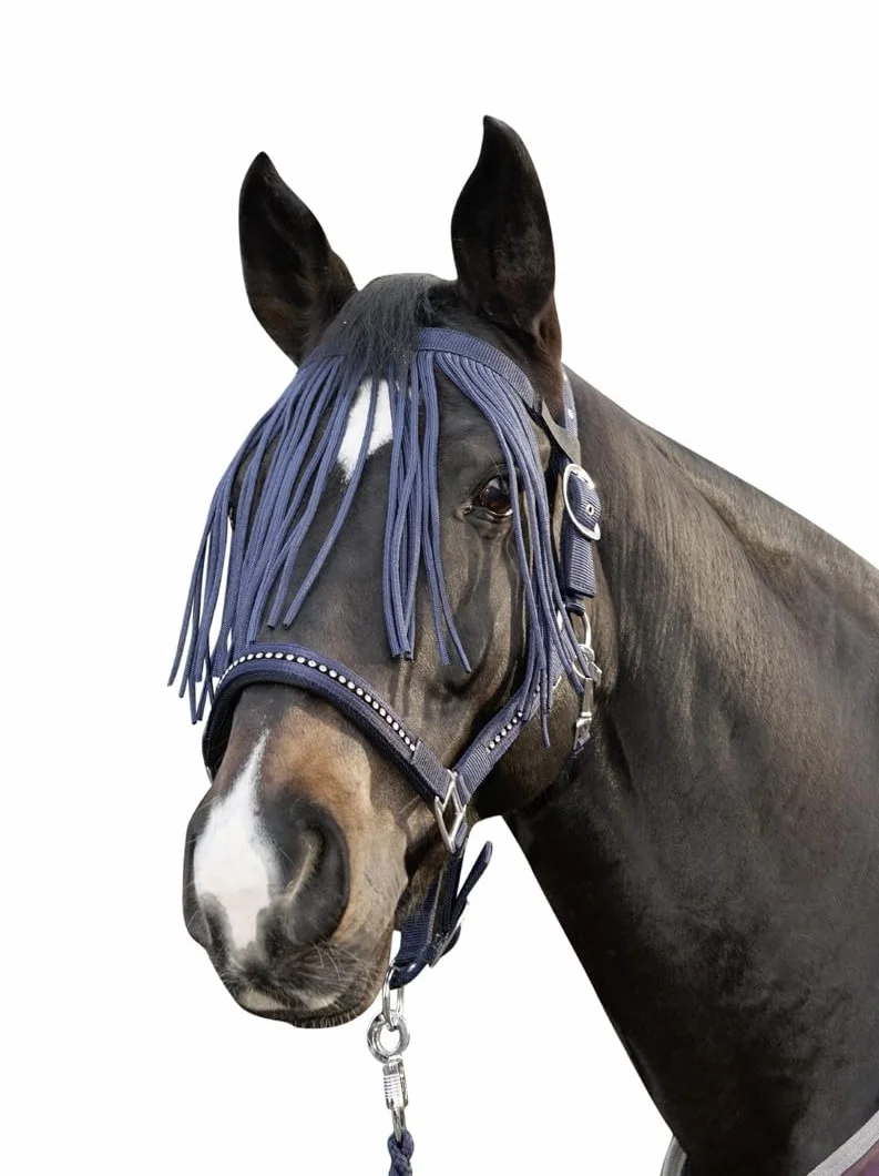 HKM Anti Fly Frontalera Anti-Moscas Azul Oscuro COB