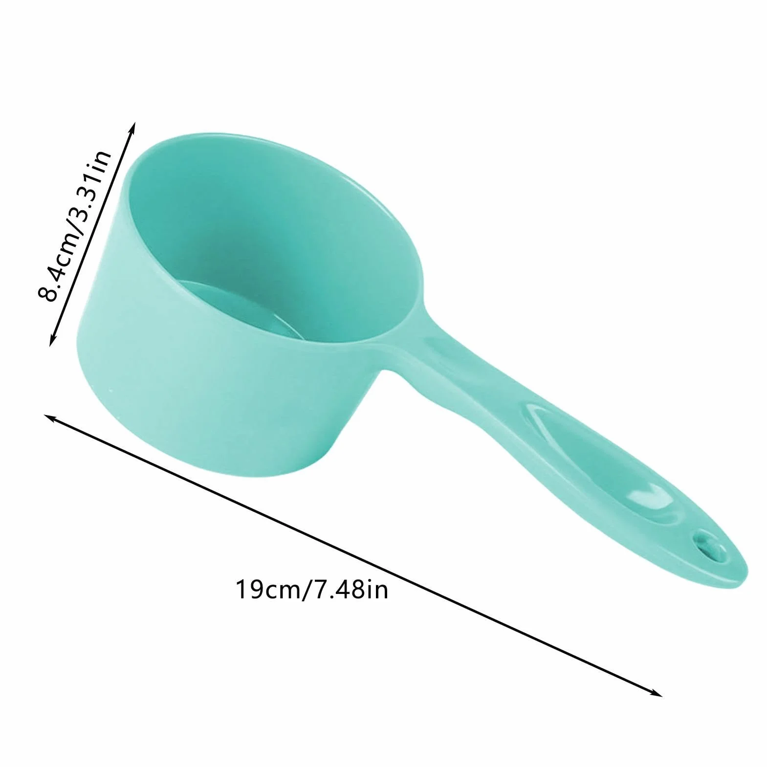 Cuchara medidora de comida para perros – Cuchara de melamina de 100 g de capacidad para cachorros | Cuchara de alimentación para mascotas con agarre cómodo, pala de control de porciones para