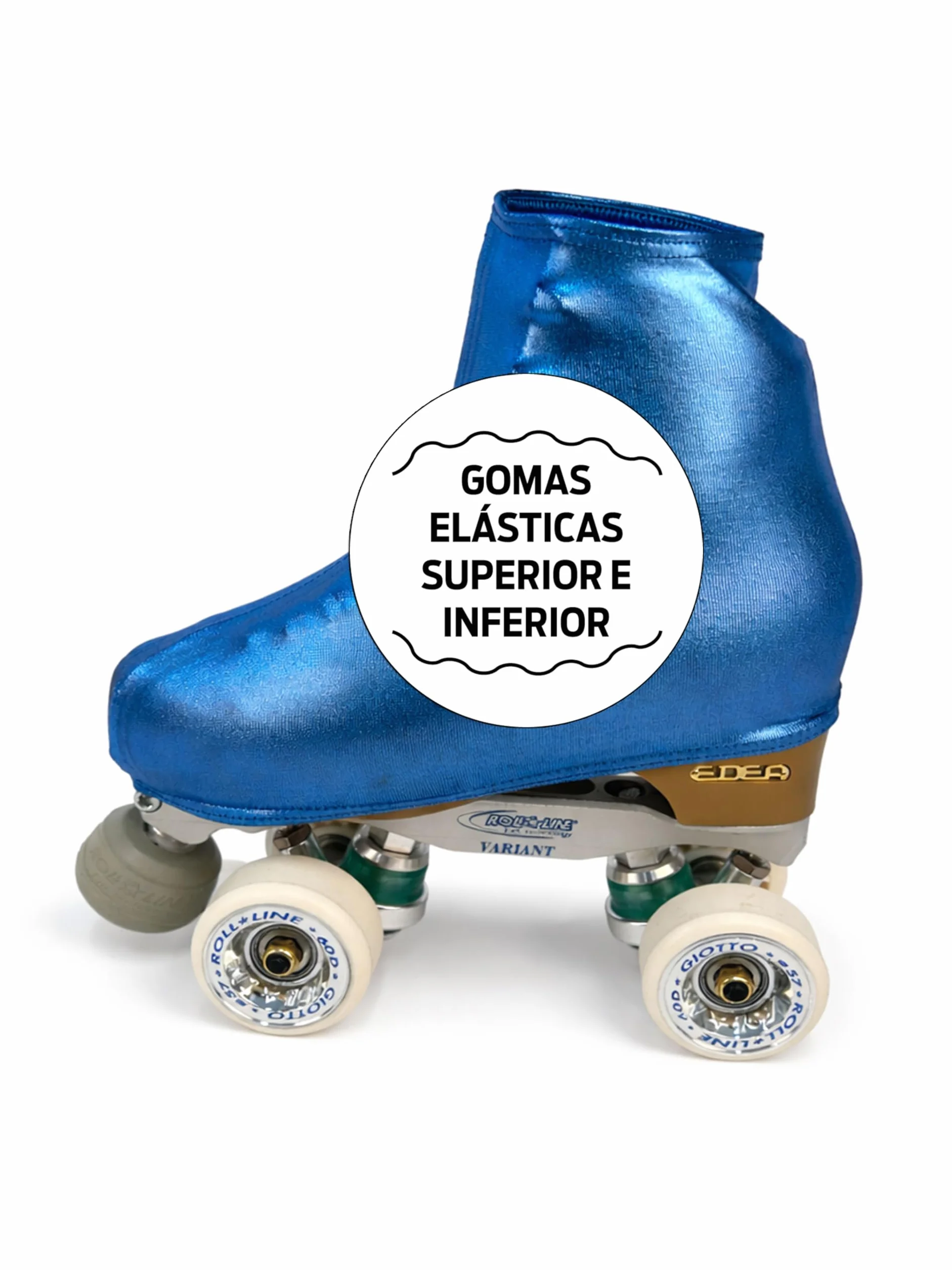 Cubre patín CRLSPORT para patinaje artístico o en línea, 180 densidad, talla universal, azul brillante