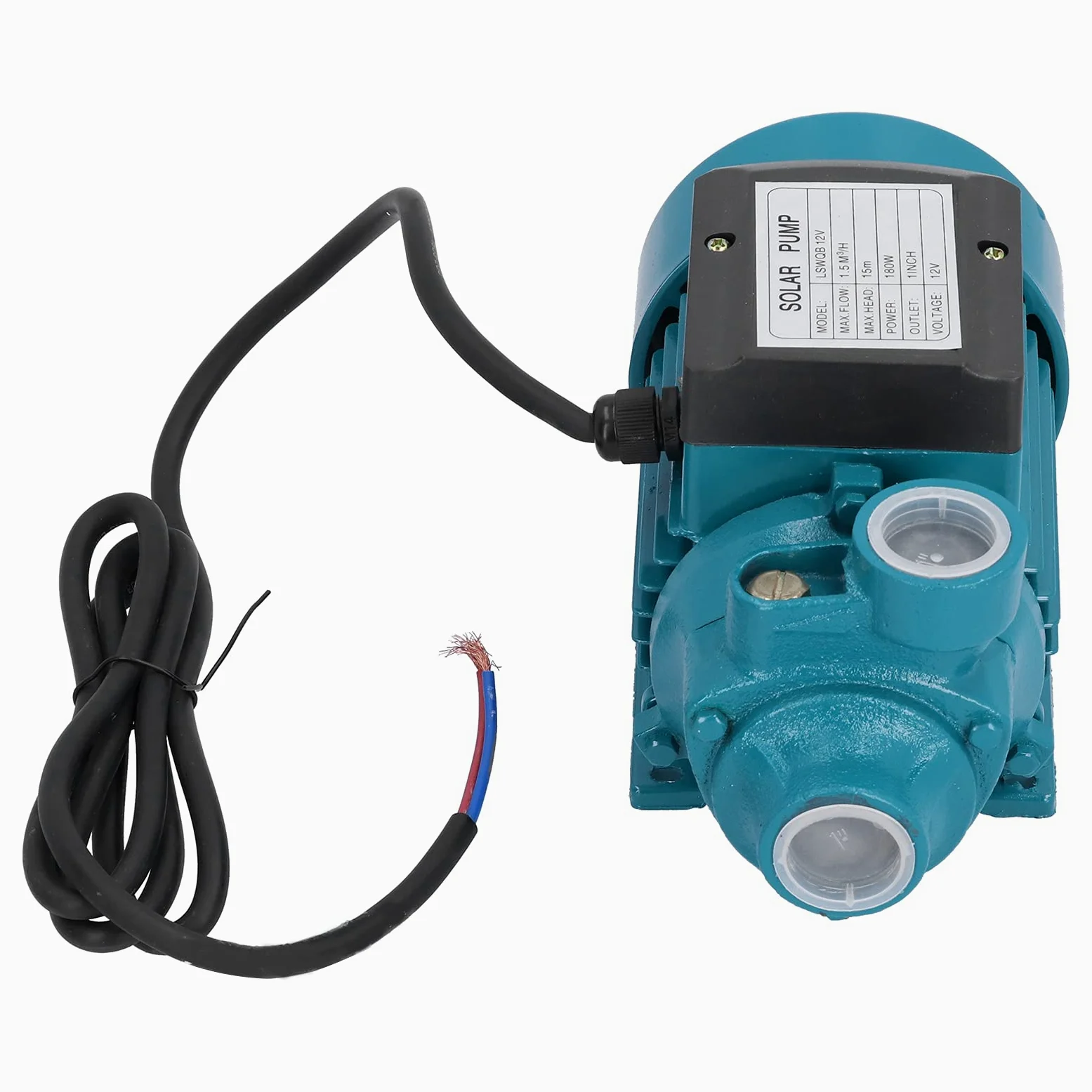 Bomba de agua, LSWQB-12V 180W DC12V 1.5m³ / H Motor impulsor unipolar Herramienta de riego de succión única horizontal, para suministro de agua presurizada en el hogar