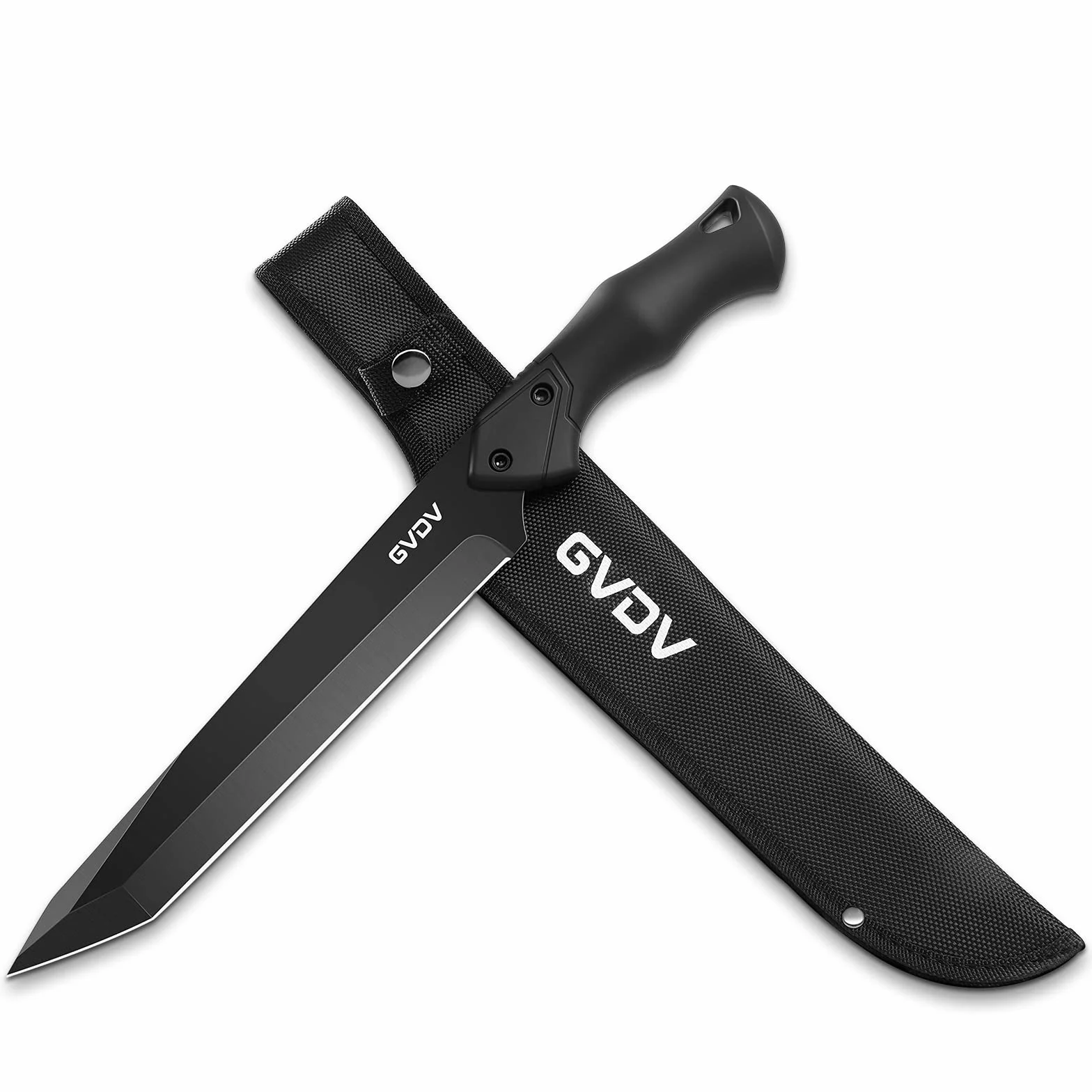GVDV Cuchillo de Hoja Fija Tanto para Caza y Supervivencia con Funda