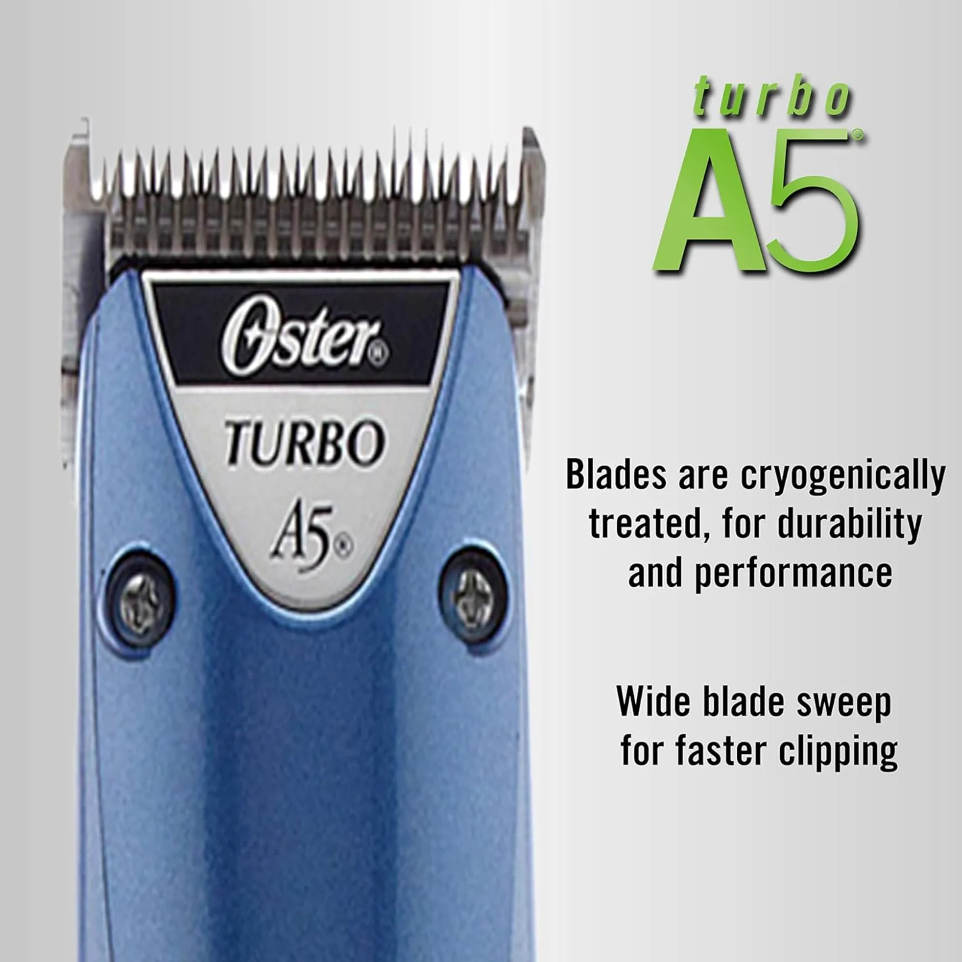 Oster Turbo A5 2-Speed Animal Grooming Clipper con Desmontable cryogen-x # 10 Hoja