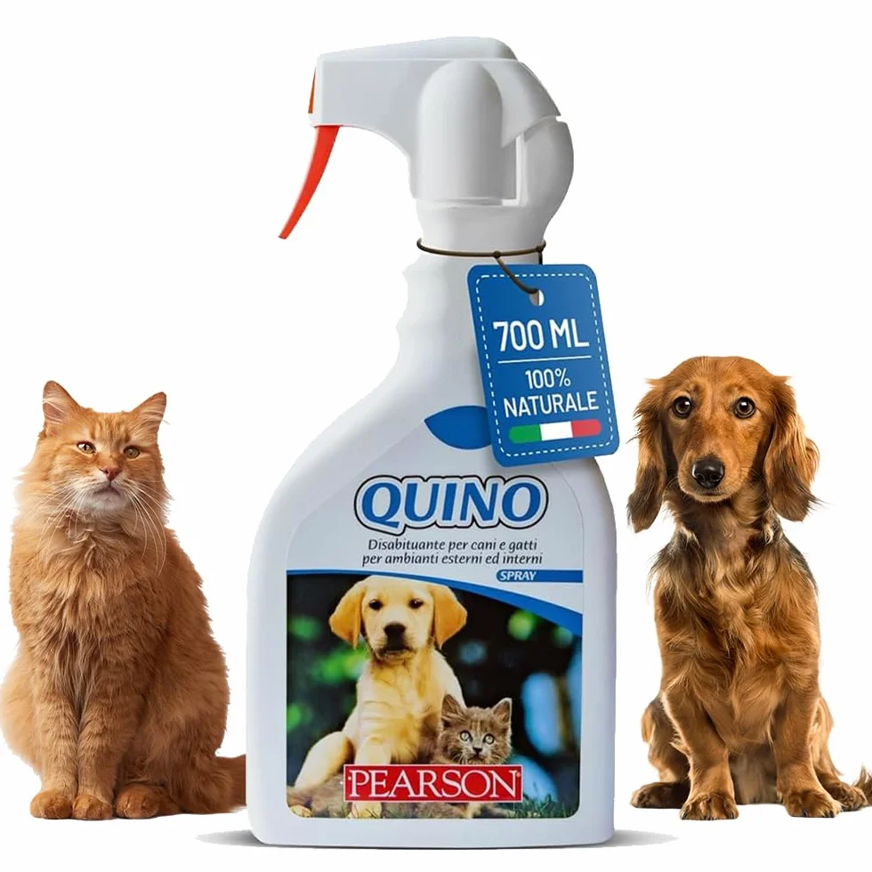 PEARSON Repelente para Gatos y Perros 700ML, Spray Educador para Gatos, Solución Anti Orina para Interiores y Exteriores, Repelente para Perros Made in Italy