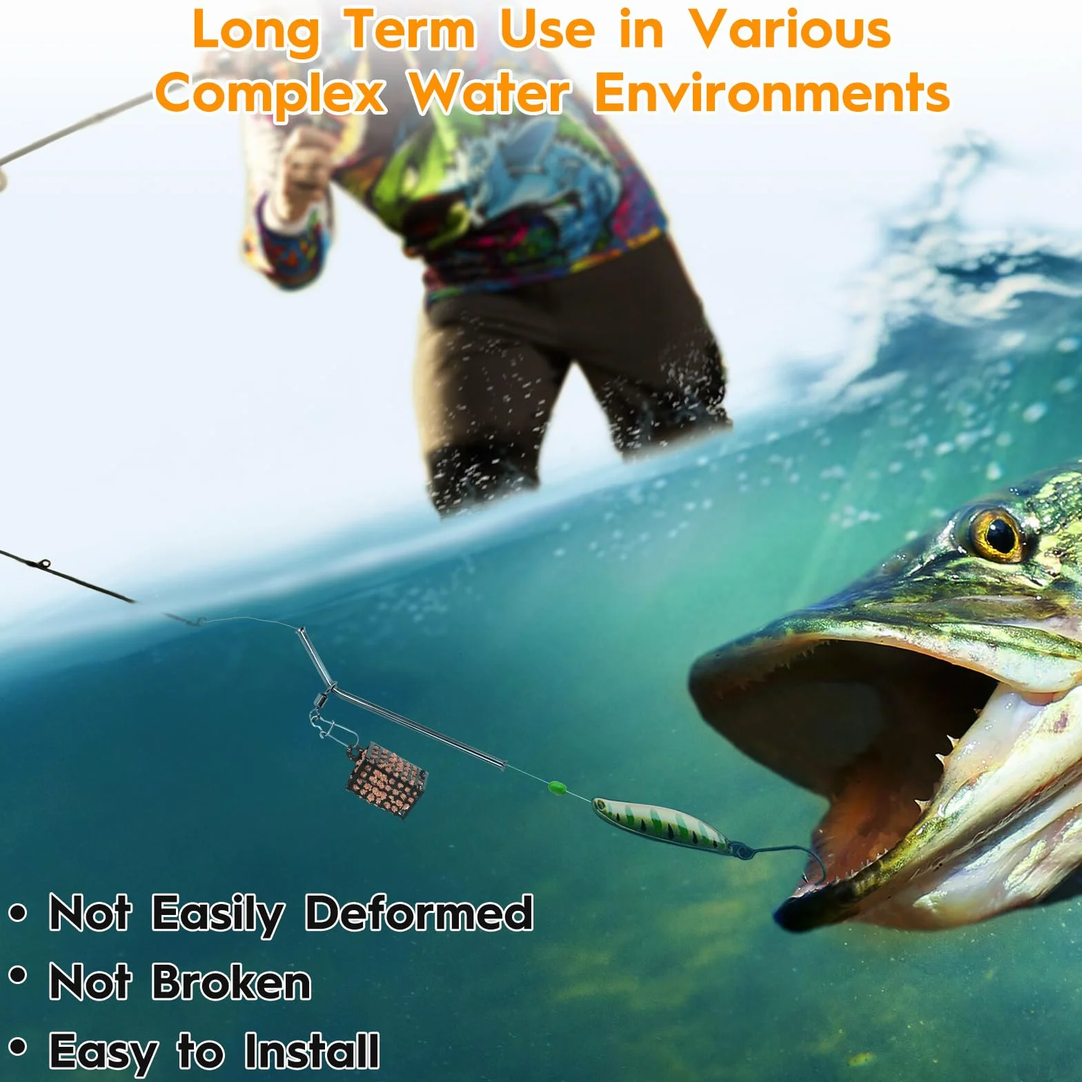 Fundas de Pesca antienredos 7/9/12 cm Tubo de Cobre Accesorios de Plomo