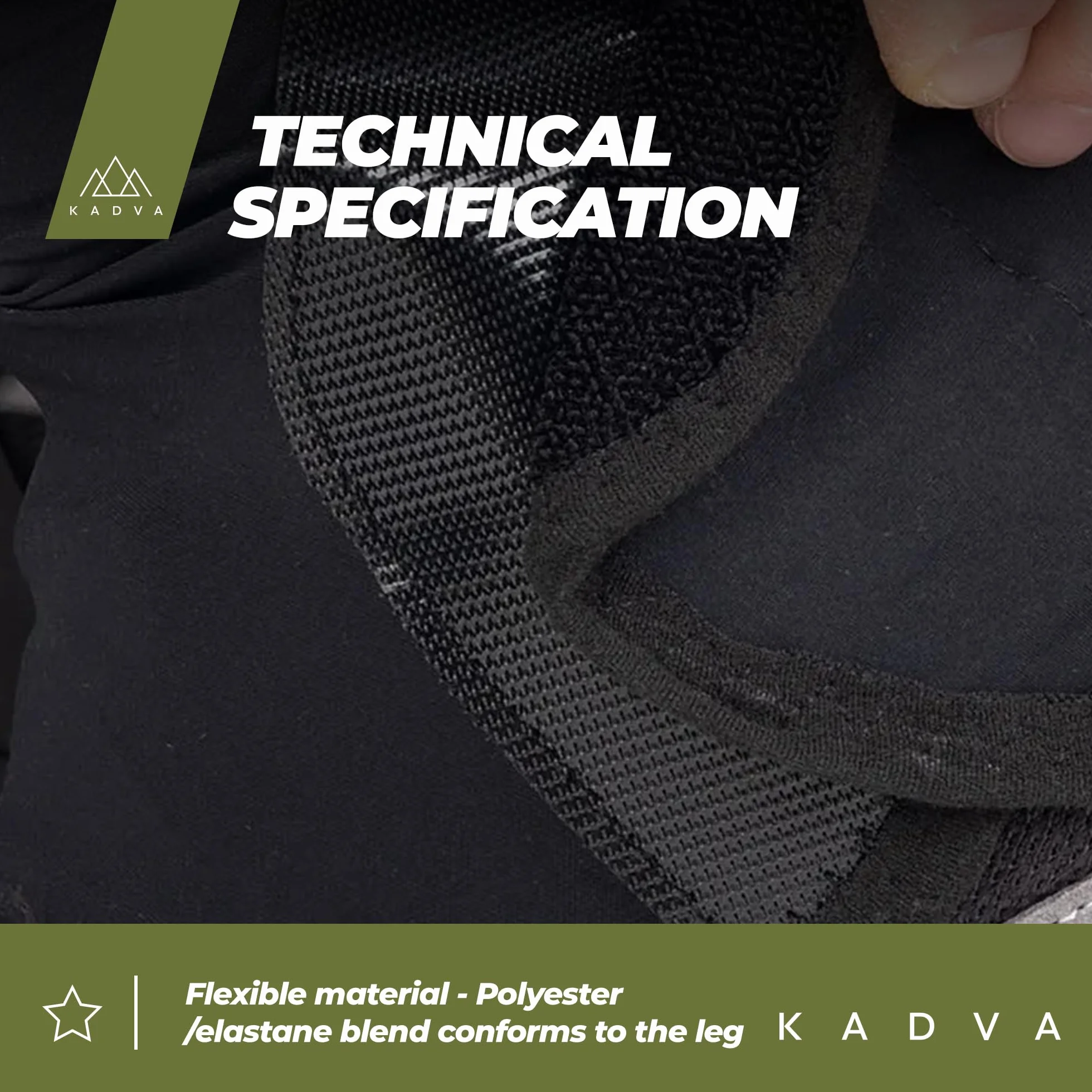 KADVA Nego Polainas de Nieve Adultos Unisex Negro Talla única