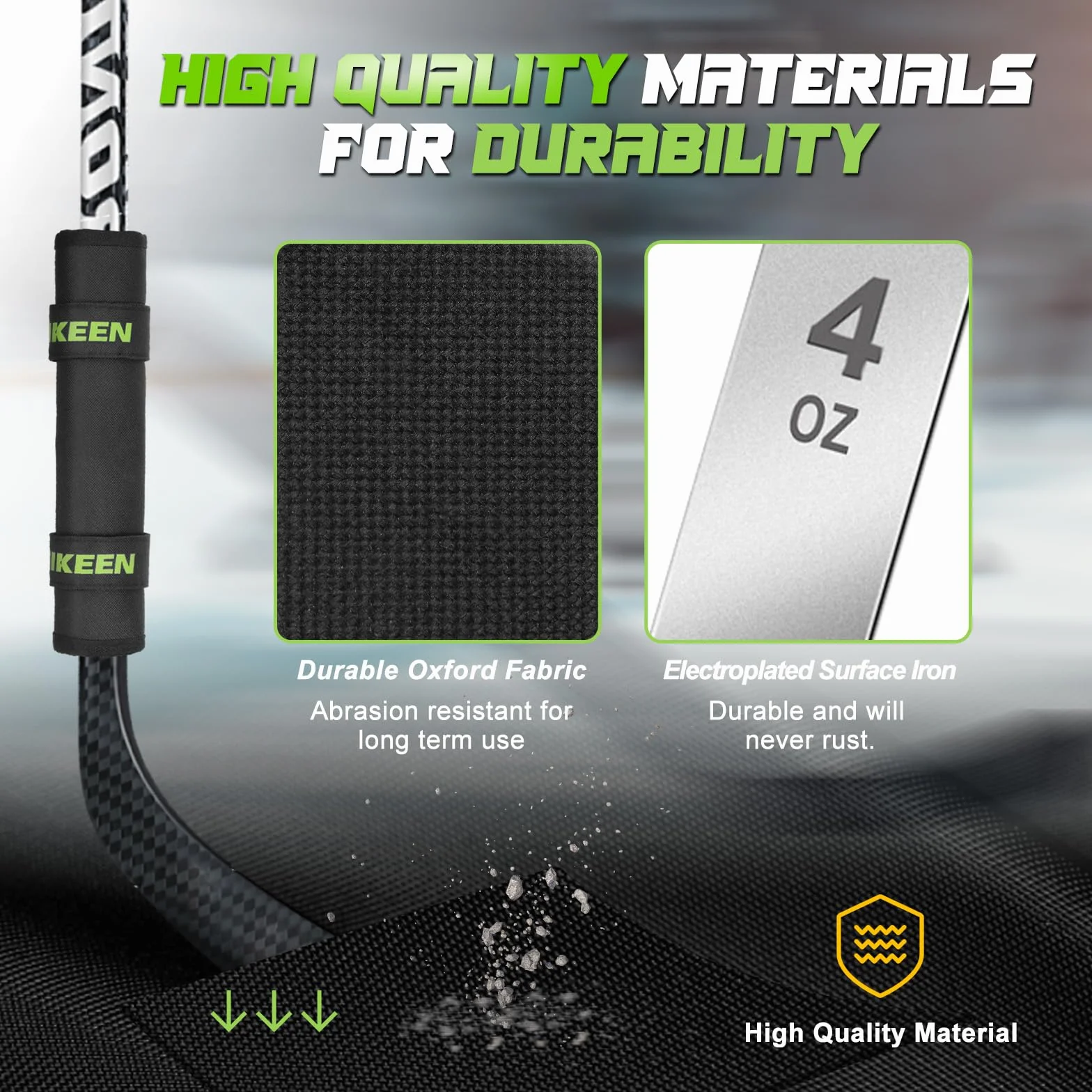 BOOSTEADY Peso Profesional para Palo de Hockey, Ajustable 4-16 Onzas, Entrenamiento Antideslizante