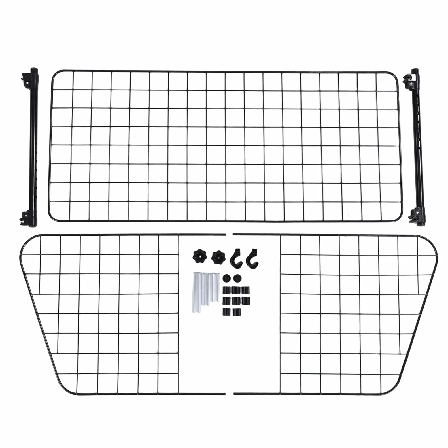 Barrera de Coche para Perros para SUV, Malla de Alambre Ajustable y Resistente, Divisor para Mascotas, Ajuste Universal, Asiento Trasero, Separador de Perros, Red Protectora para Maletero,