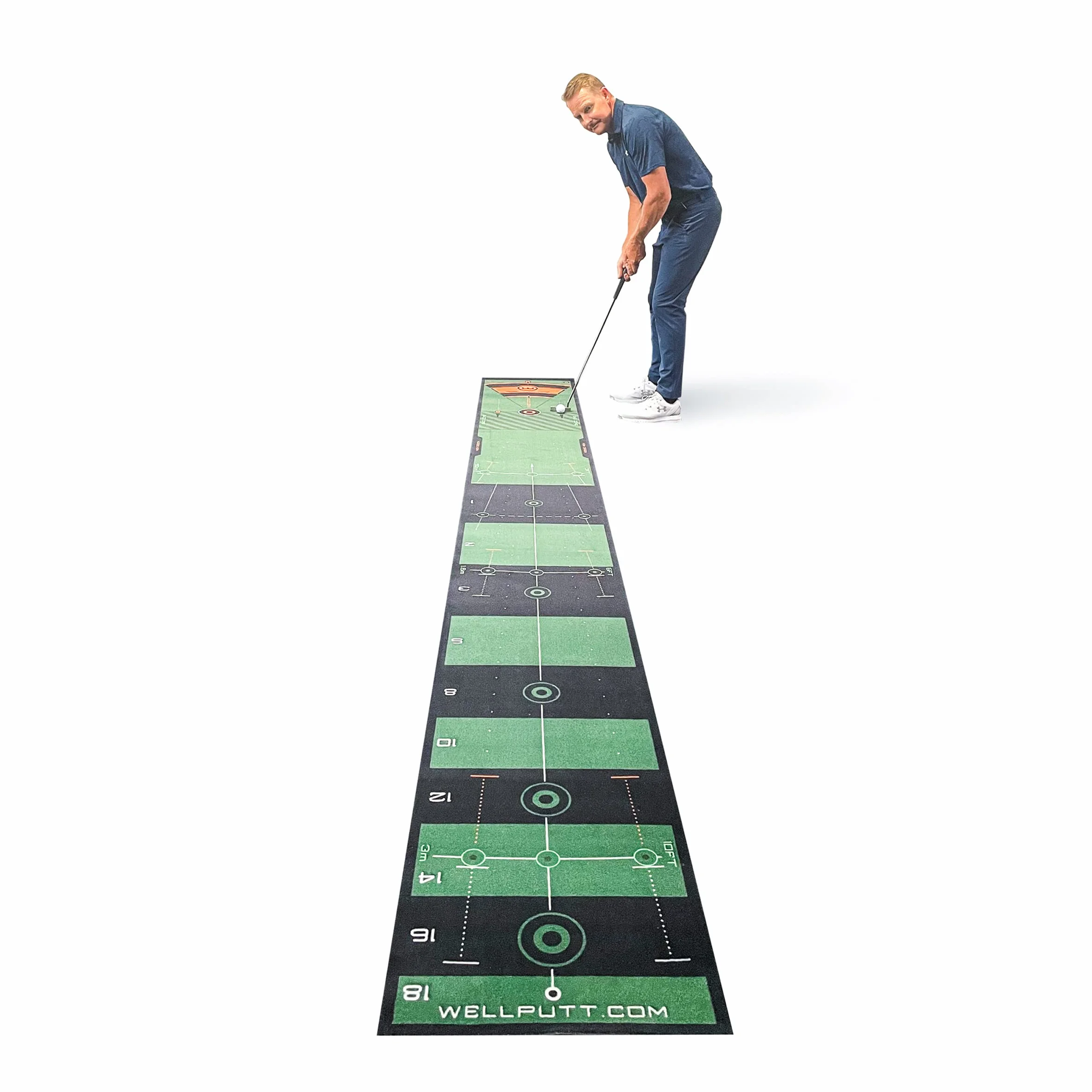 WellPutt Golf Alfombrilla de entrenamiento 33 m